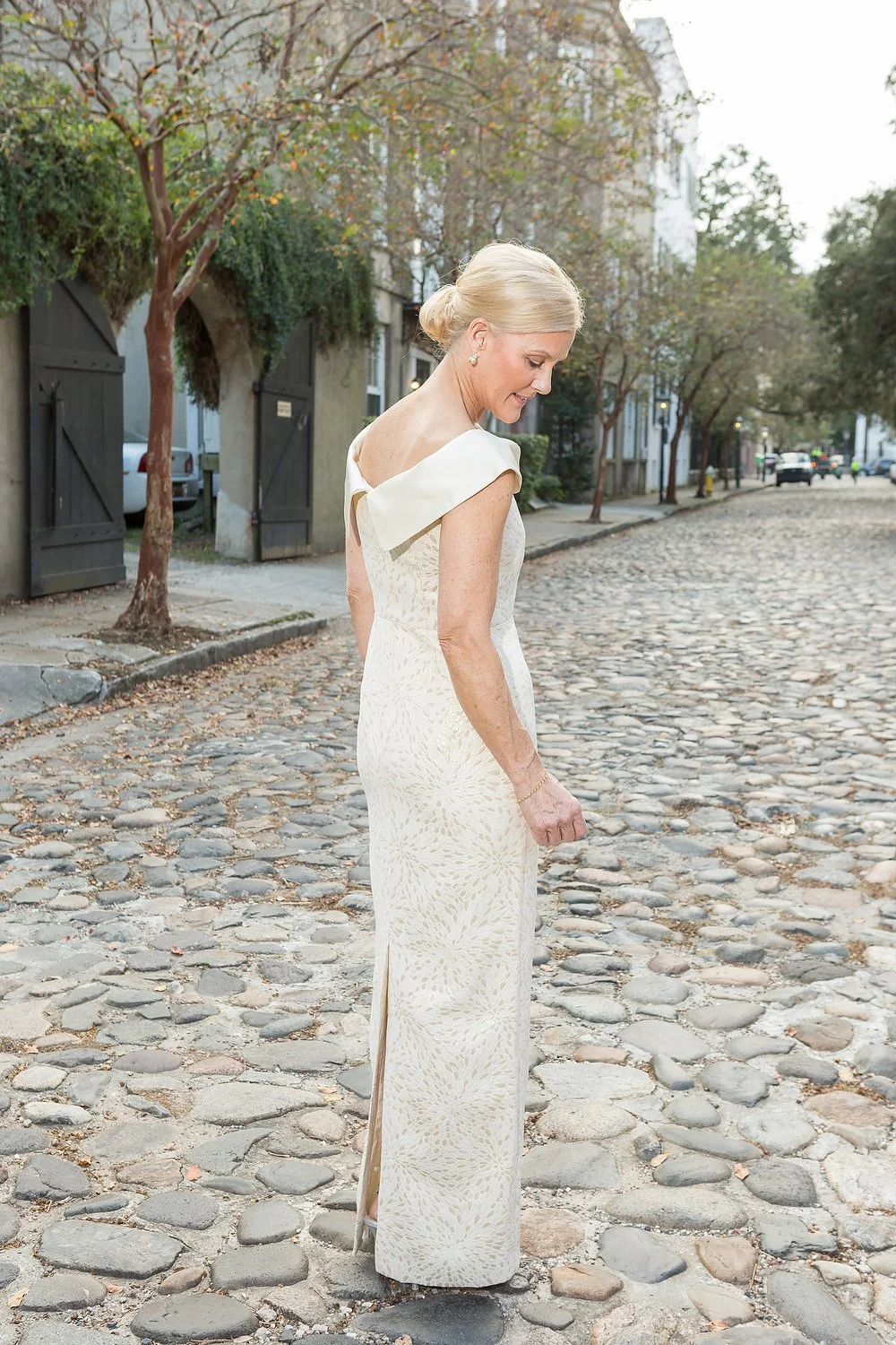 gold satin dress Halter Neckline Satin Gown CH048  Sparkly Gowns