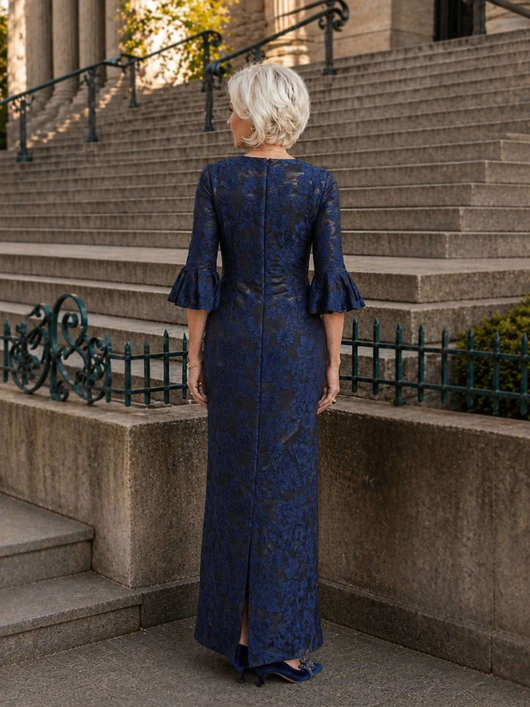Style MD-817 Navy Brocade-back.jpg