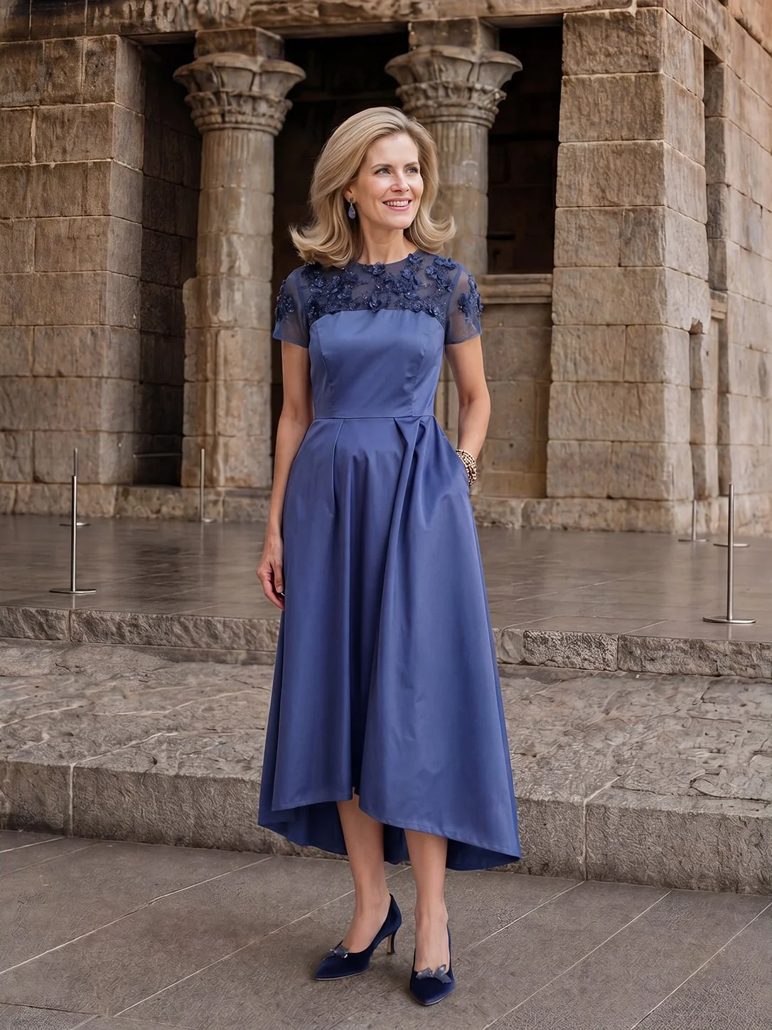 Style MD-840 Midnight Blue Allusion Dress