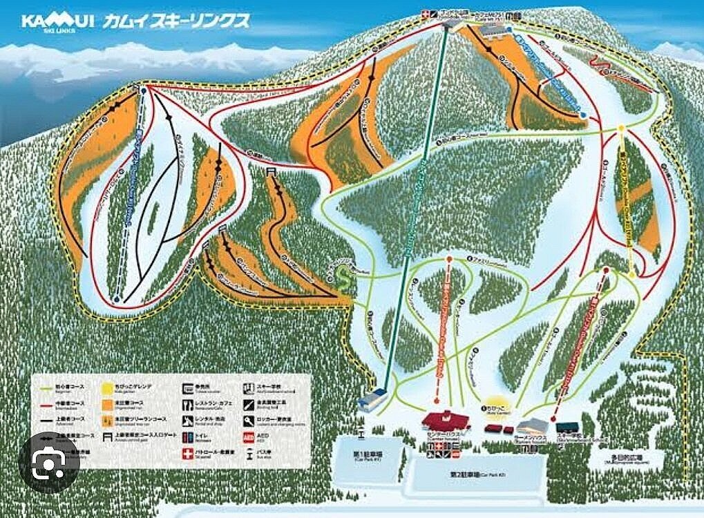 Kamui ski map