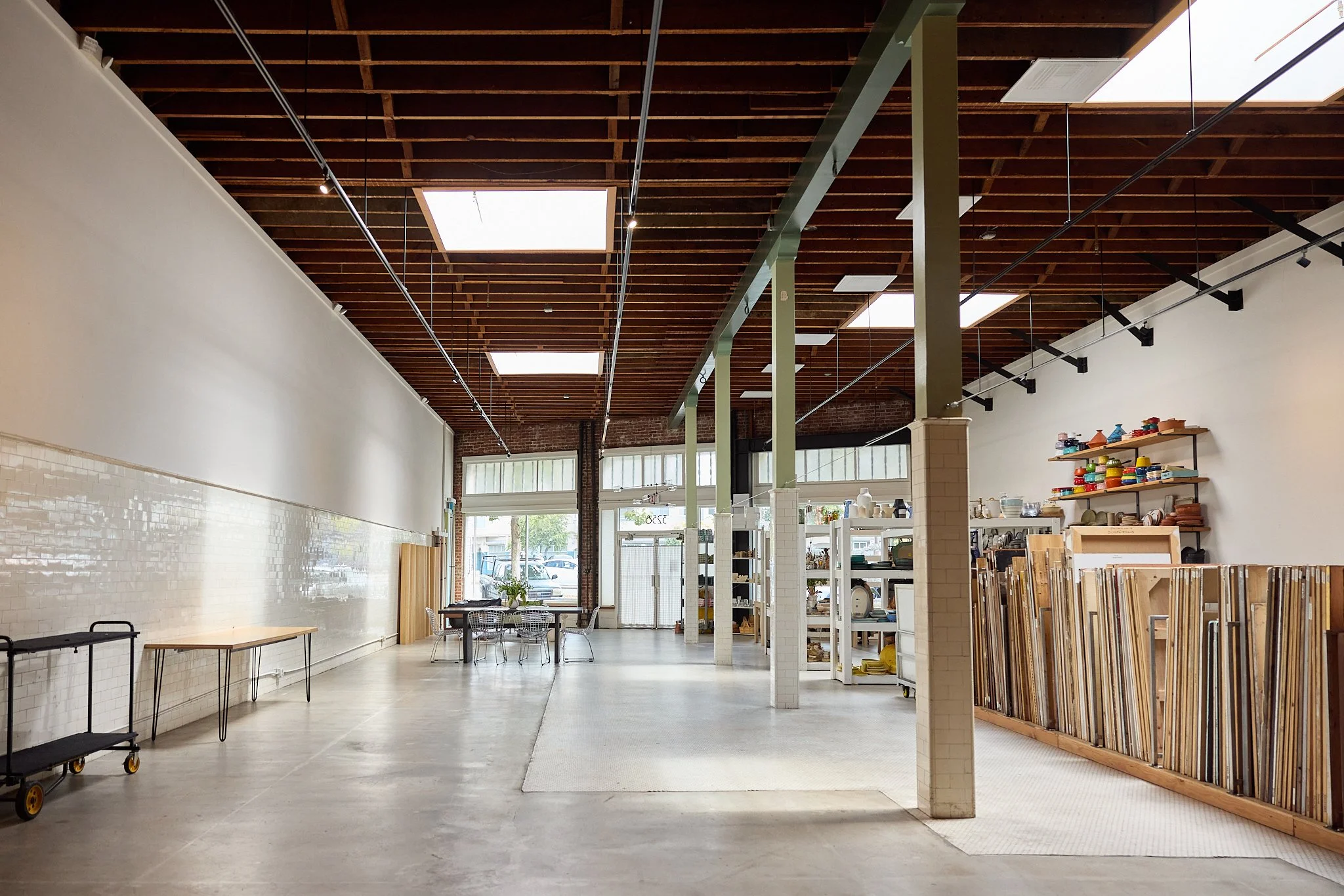 Skylights can be blacked out or diffused to customize your lighting needs