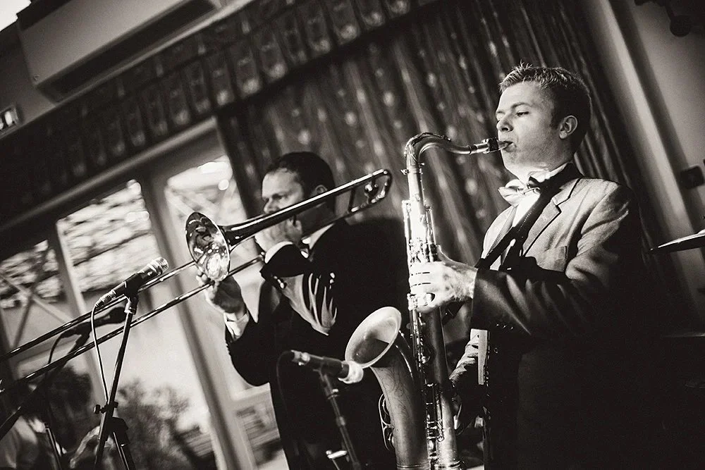 TRombone and Saxophone performing at a Wedding event in the United Kingdom 