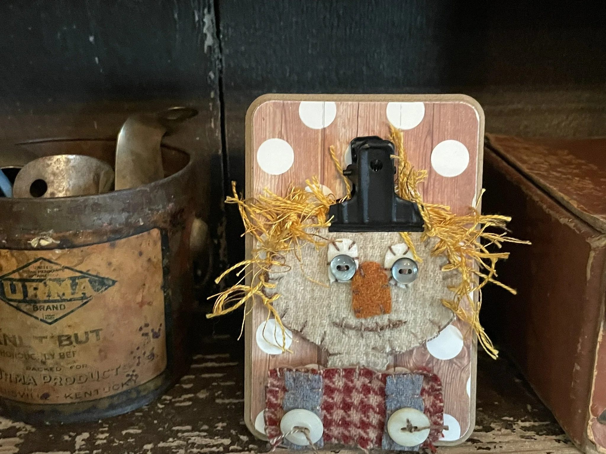 Clipboard Applique Scarcrow