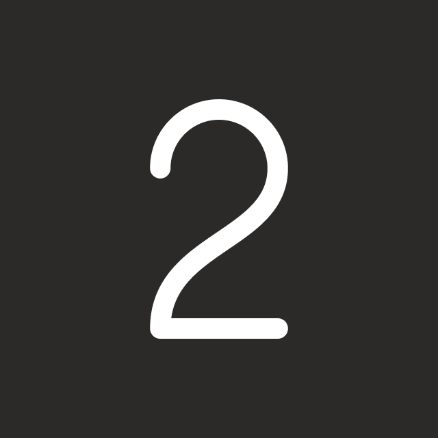 Number 2 on a dark background.