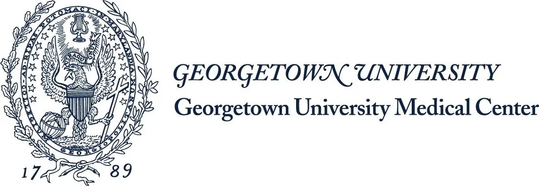 Seal of Georgetown University featuring an eagle with a shield, surrounded by a laurel wreath, with the text "GEORGETOWN UNIVERSITY Georgetown University Medical Center" and the year "1789".