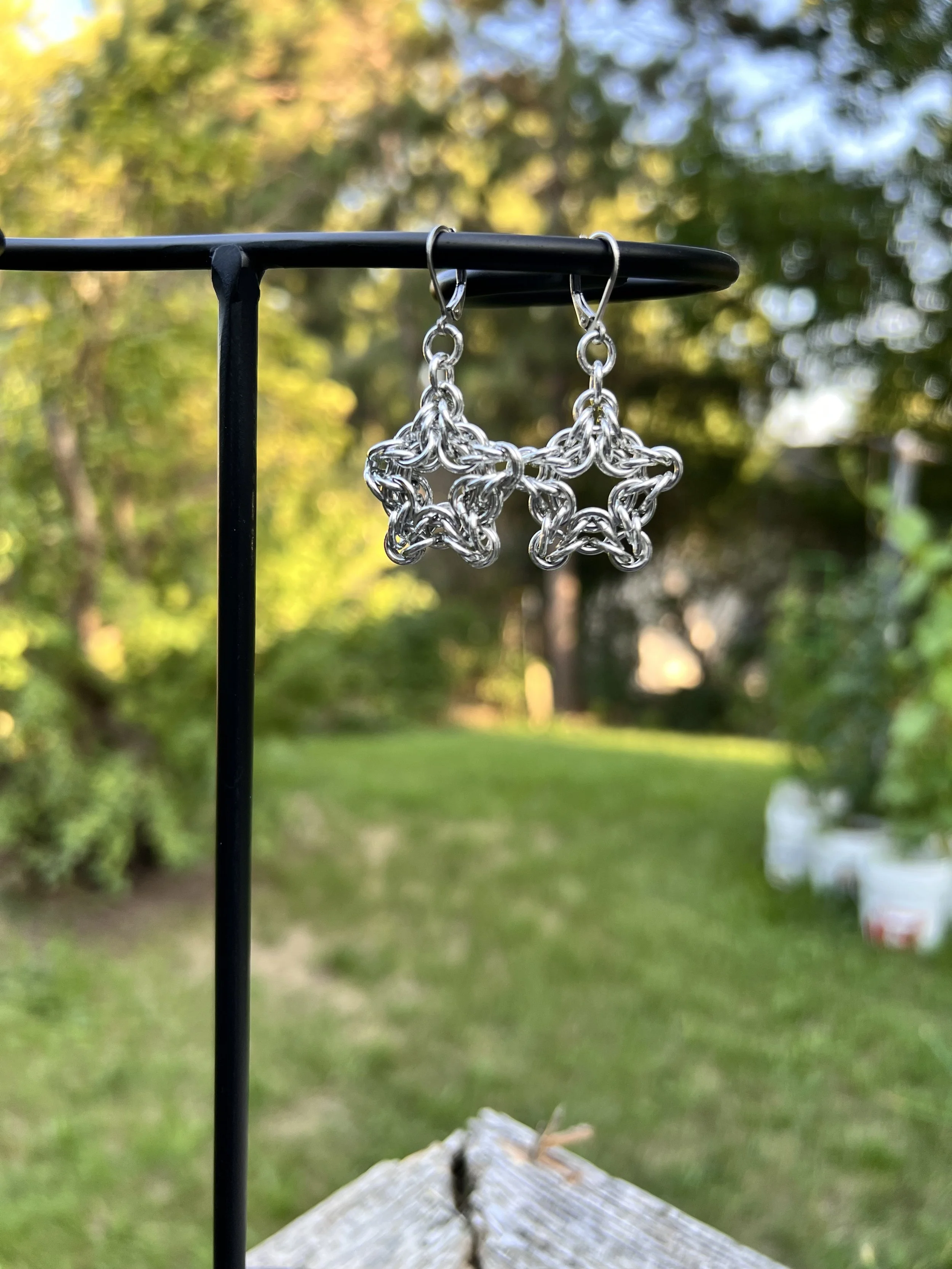 Byzantine Star Earrings