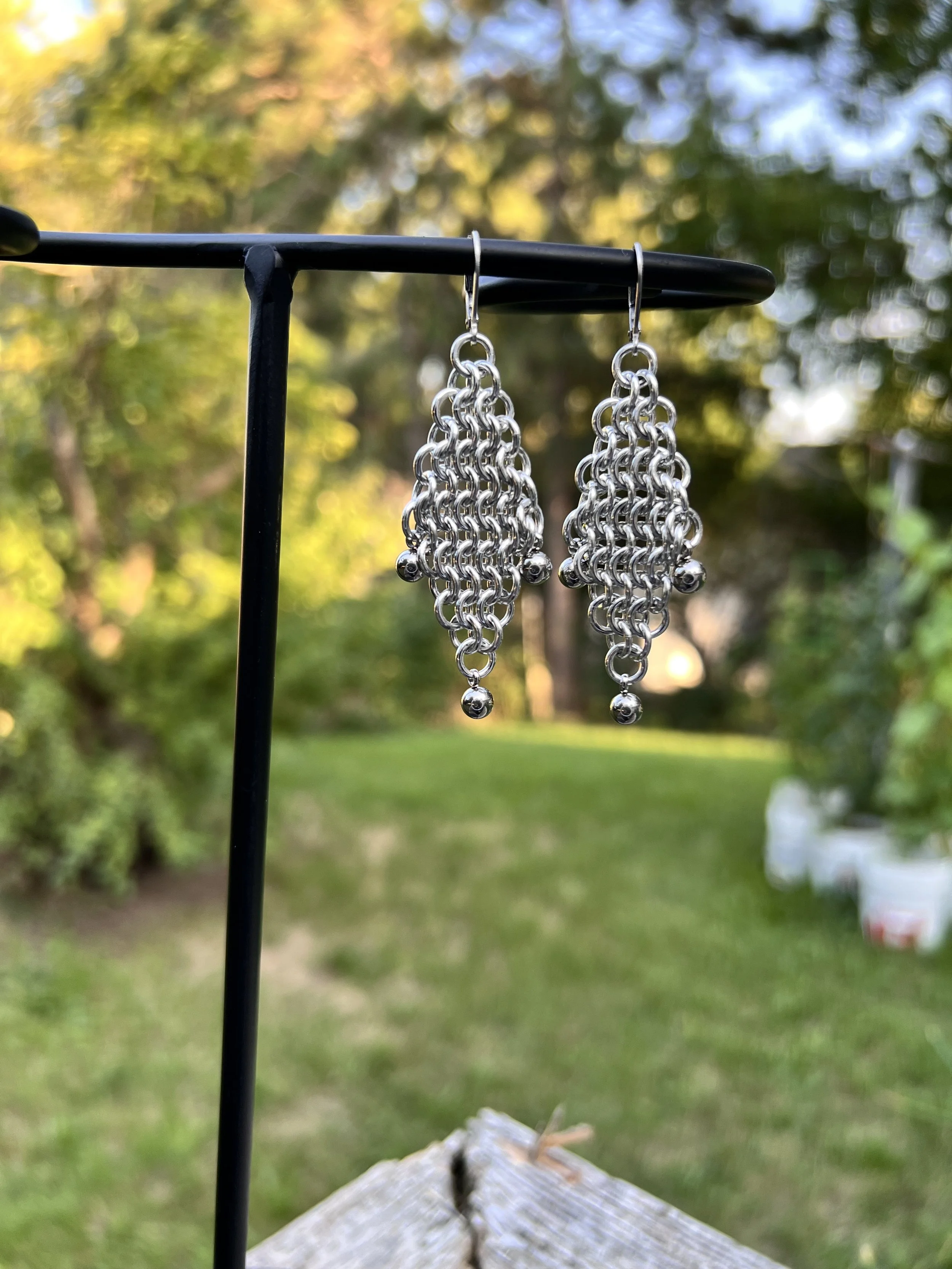Jester Triangle Earrings