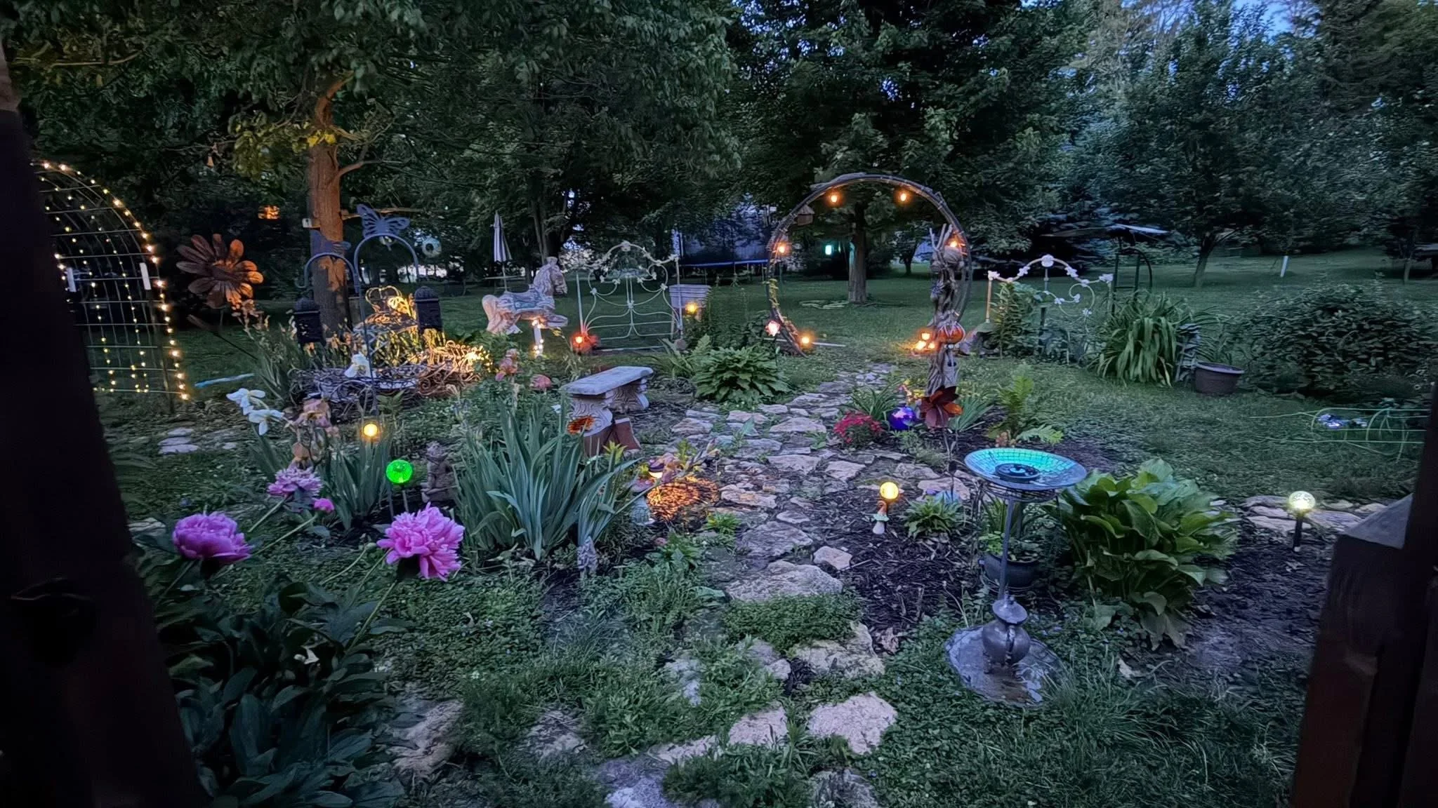 Sound Healing in the Secret Garden Under the Strawberry Full Moon