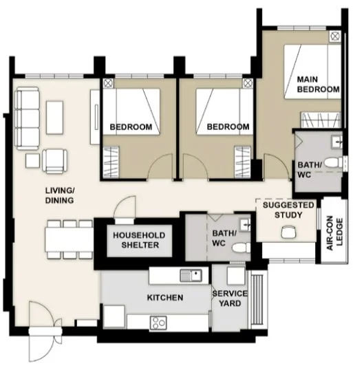 BTO Parc Glen Tengah 4room Virtual Home Review — IDIT.SG Interior