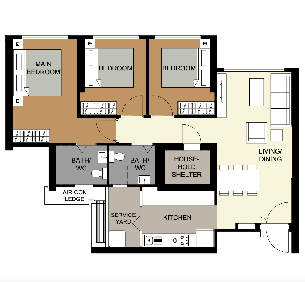 BTO Bishan Ridges 4-room Virtual Home Review — IDIT.SG Interior Design ...
