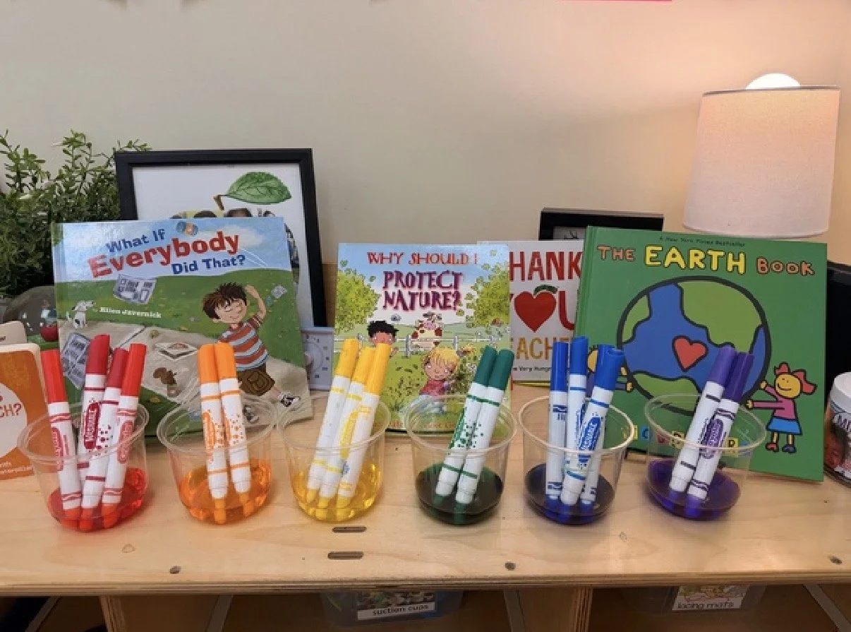 Turning dry markers into water color paint
