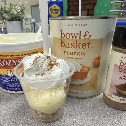 Making pumpkin "pie" in Pre-K4