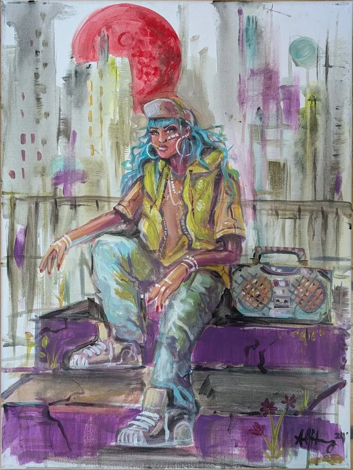 CHILLING - LIVE PAINTING