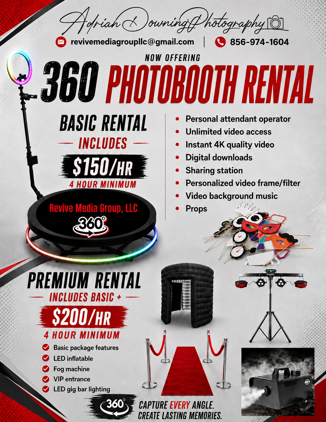 360 Photo Booth Services 📸🎥 Premium Package