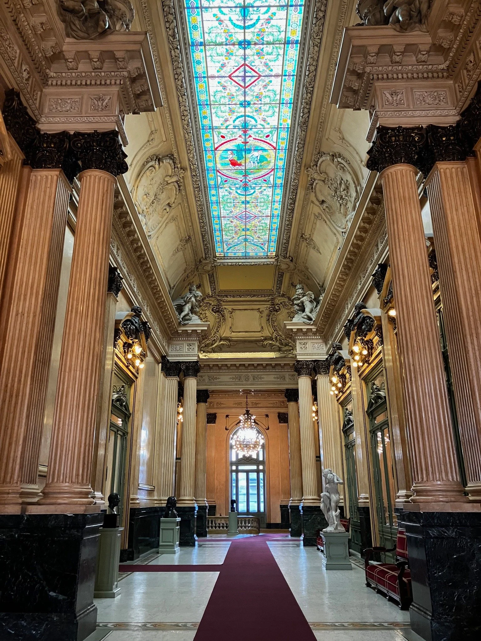 BA Fun Fact: Guess where this gorgeous picture was taken??? 
Inside the Teatro Col&oacute;n.  The Teatro Colon is Buenos Aires' opera house/ theater. There are guided tours daily and a must do on the list of daytime activities! The Teatro Colon is ra