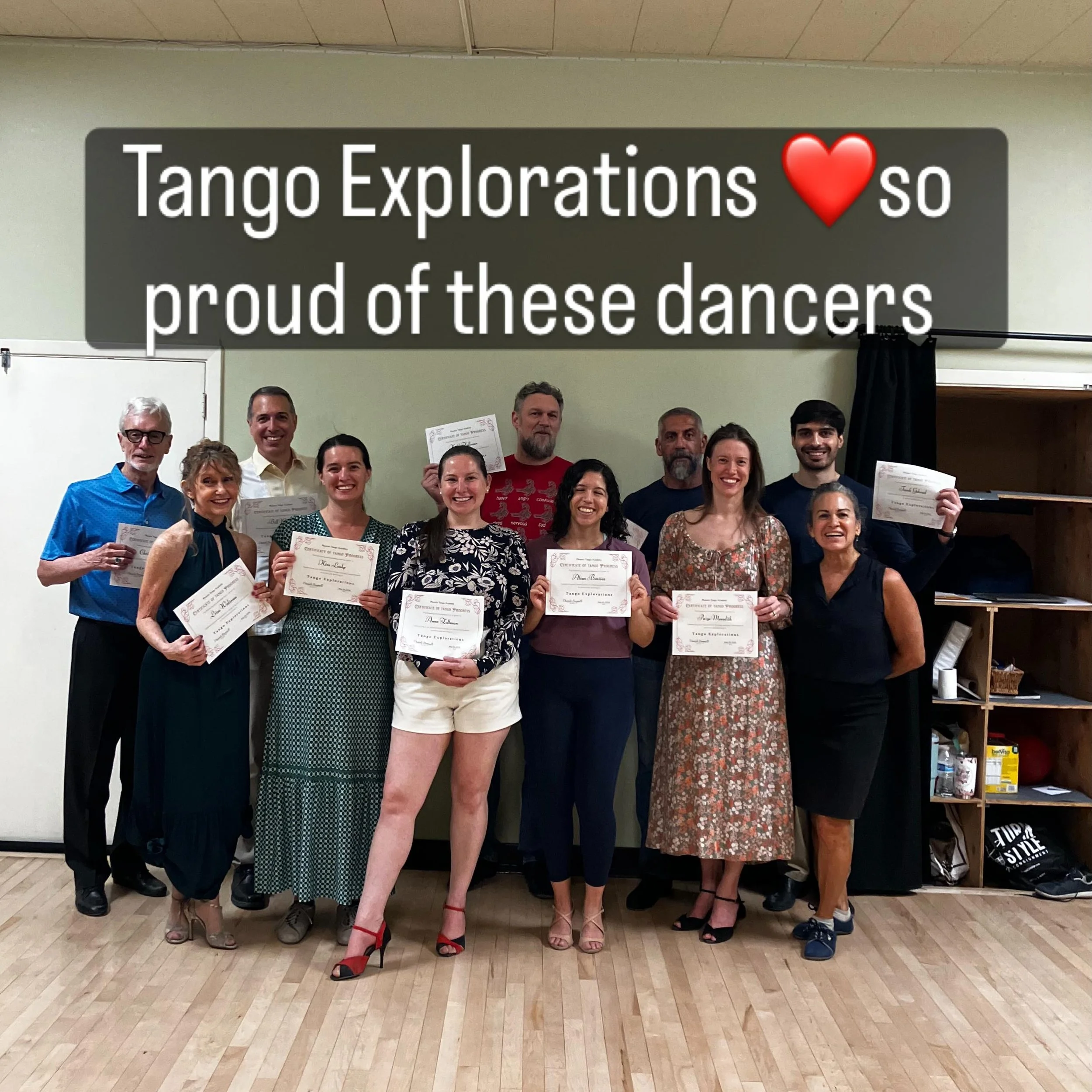 Another session of Tango Explorations completed! I&rsquo;m so proud of these dancers - seeing them grow and improve in their dance in their understanding of the music - love being a part of their journey! 🙏 and there&rsquo;s prosecco hiding in the p