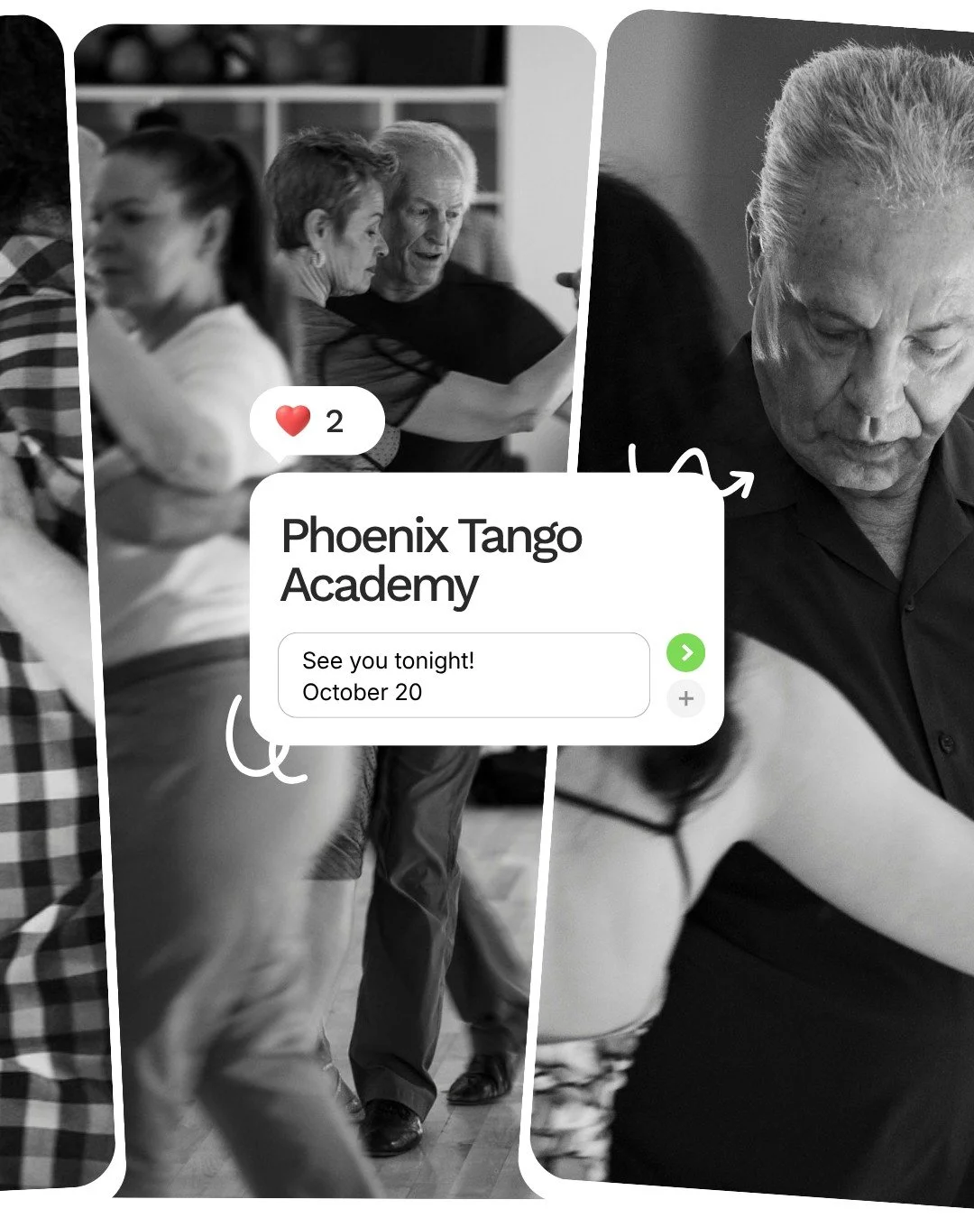 Today's the day! ❤️💃
⠀
Our October session officially begins TODAY at Phoenix Tango Academy, and we're so excited to welcome new and returning dancers to the dance floor!
⠀
Over the next eight weeks, we'll explore the movement, musicality, technique