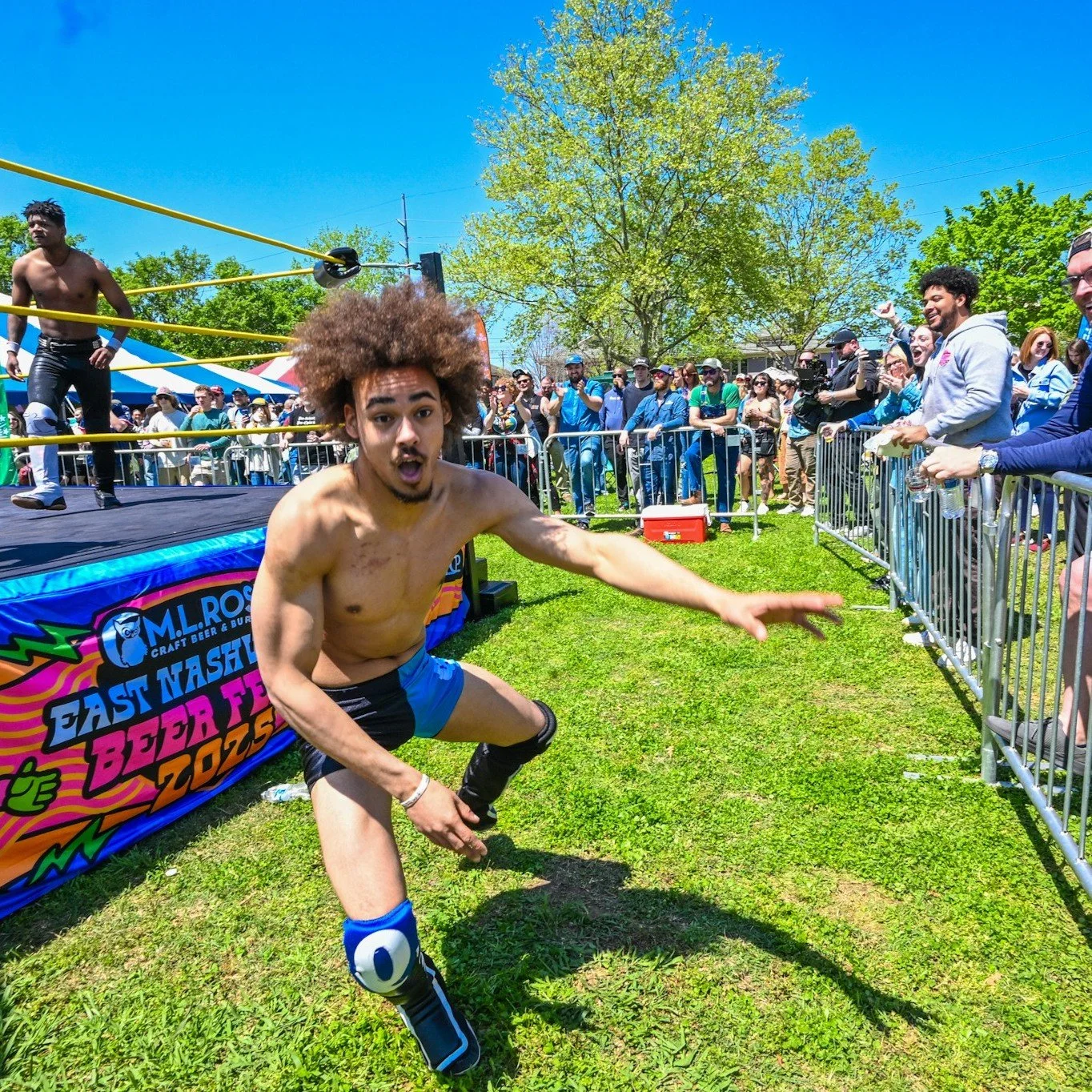 Suds and Slams. 🍺💥
Wrestling is BACK at East Nashville Beer Festival, and this year it&rsquo;s fueled by @untitledartbev! We&rsquo;ve got a full card of matches happening throughout the day, so grab a pour and find a spot ringside.

Tag your tag-te