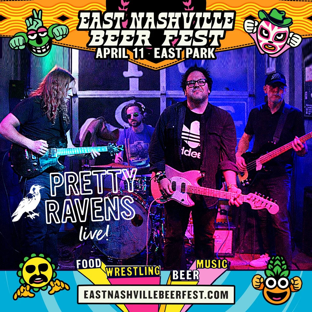 We are hyped to announce that Pretty Ravens (@prettyravens ) will be joining us at this year&rsquo;s East Nashville Beer Festival! They aren't just playing a set&mdash;they&rsquo;re playing 4 SETS all day long to keep the party moving.

Grab your tas