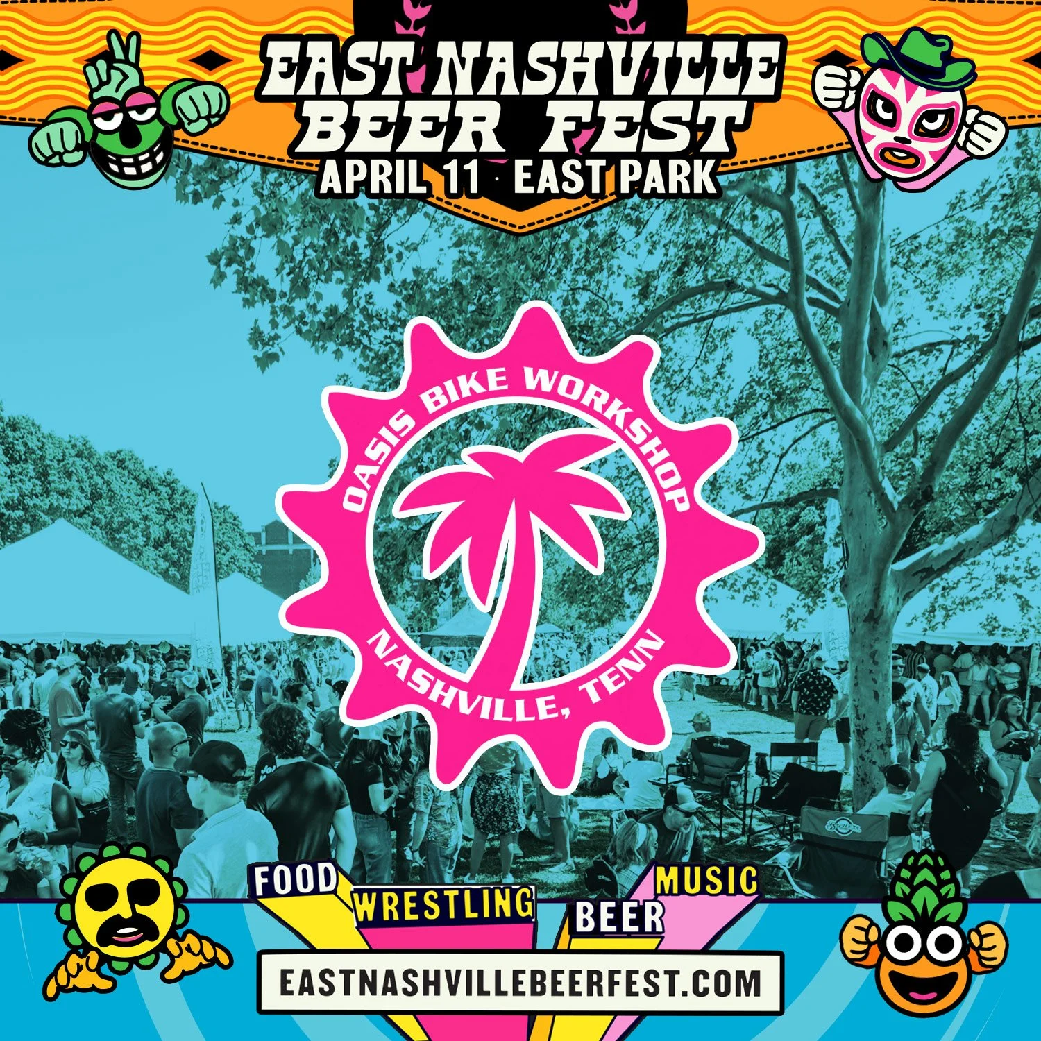 Drink a beer, help a neighbor. 🚲🍻
Since day one, ENBF has been about more than just great pours. We are proud to support the @oasiscenternashville Bike Workshop.

Every ticket sold helps Nashville youth learn problem-solving, patience, and mechanic