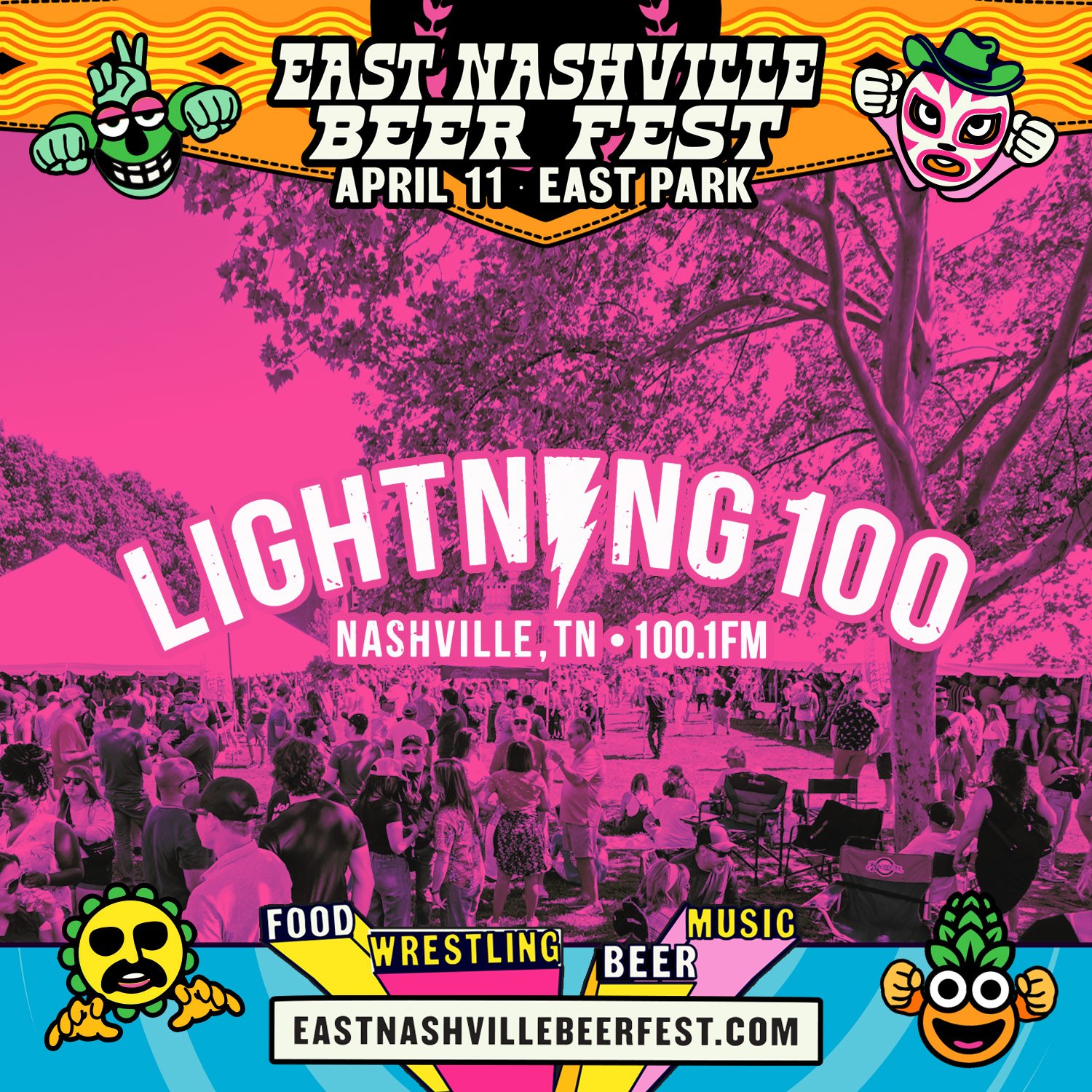 Turn it up to 100. ⚡️📻

We&rsquo;re teaming up with our friends at @lightning100  to bring you the 15th Annual East Nashville Beer Fest!

Stay tuned for:
✨ On-air ticket giveaways.
✨ An exclusive deep dive with our founder, Matt.

Tix are moving fas