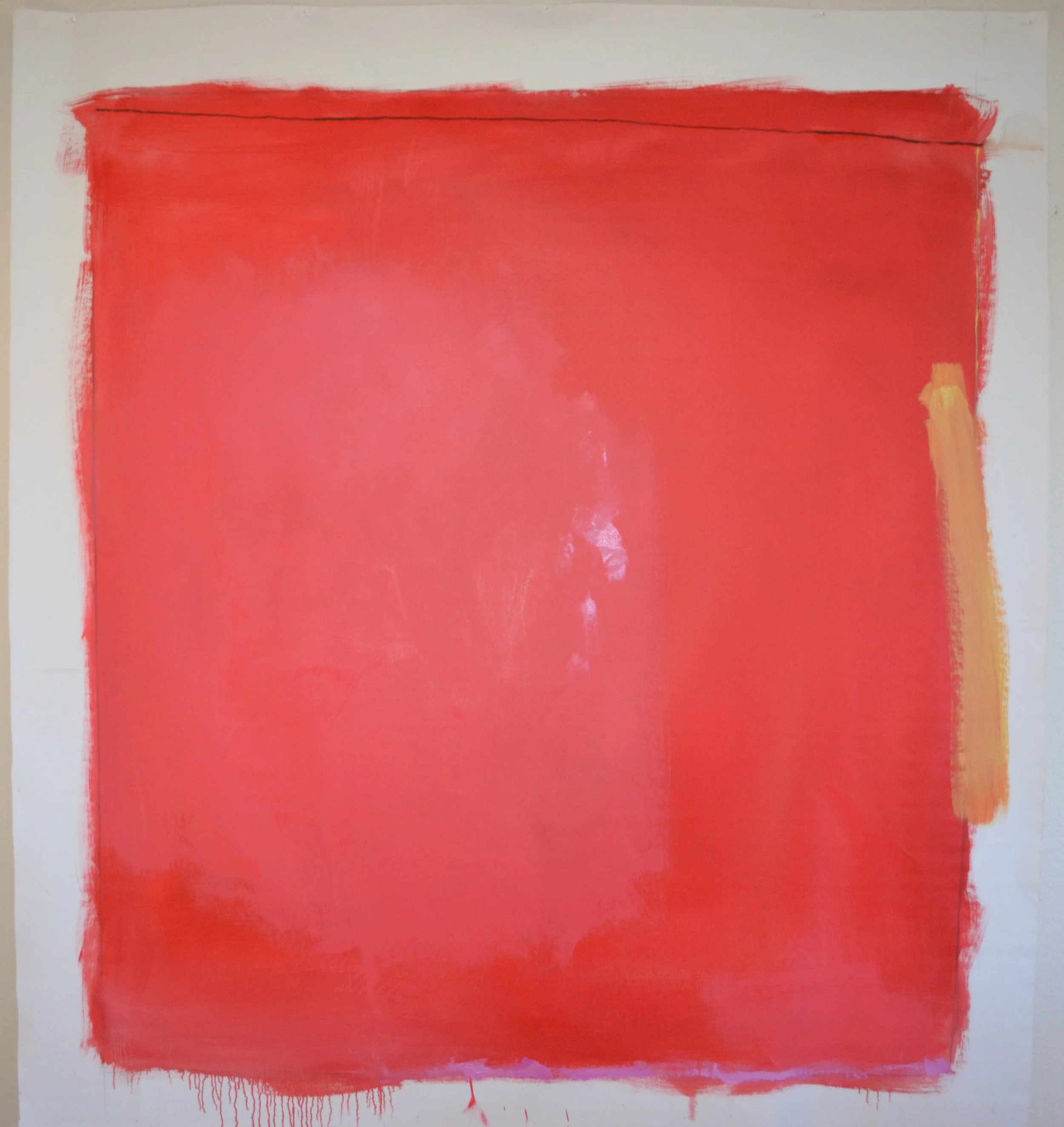 Red Synchronicity, oil on canvas, 72x80