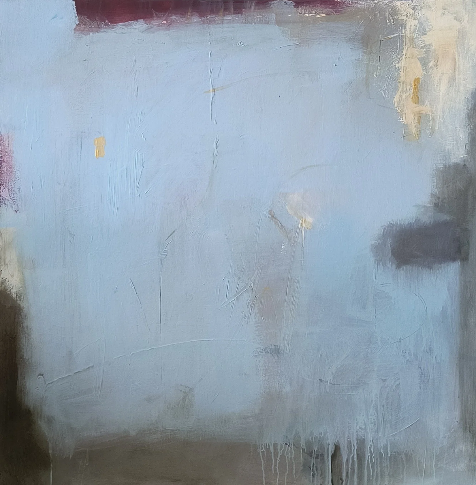 Rainy Days Are Good Days, acrylic on canvas, 36x36