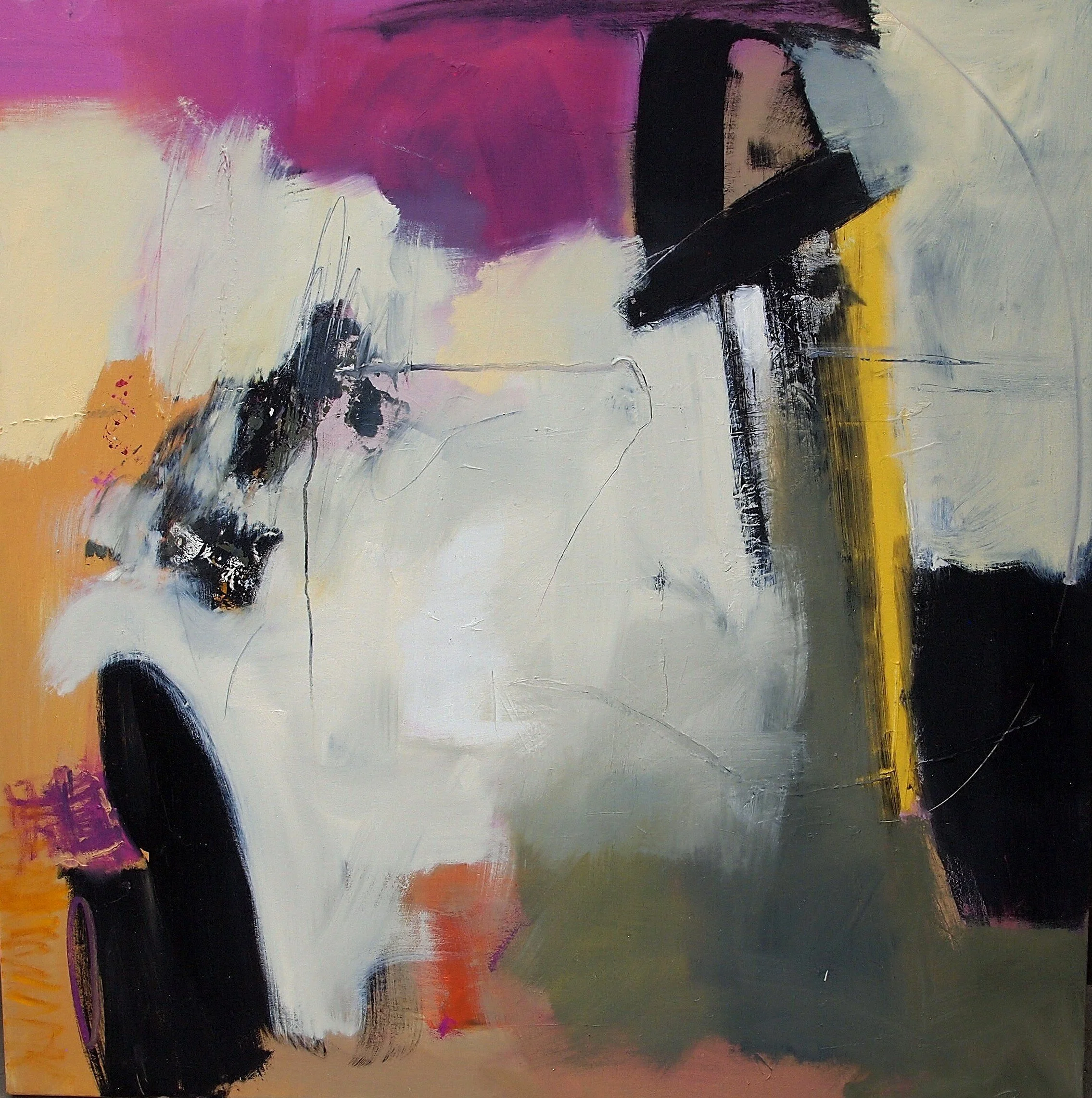 And Then The Sky Came In, oil on canvas, 48x48