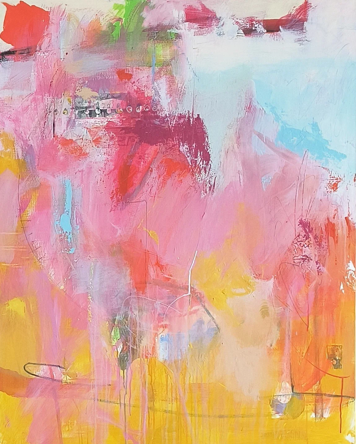 The Everlasting Evasiveness of Time, acrylic on linen, 40x50