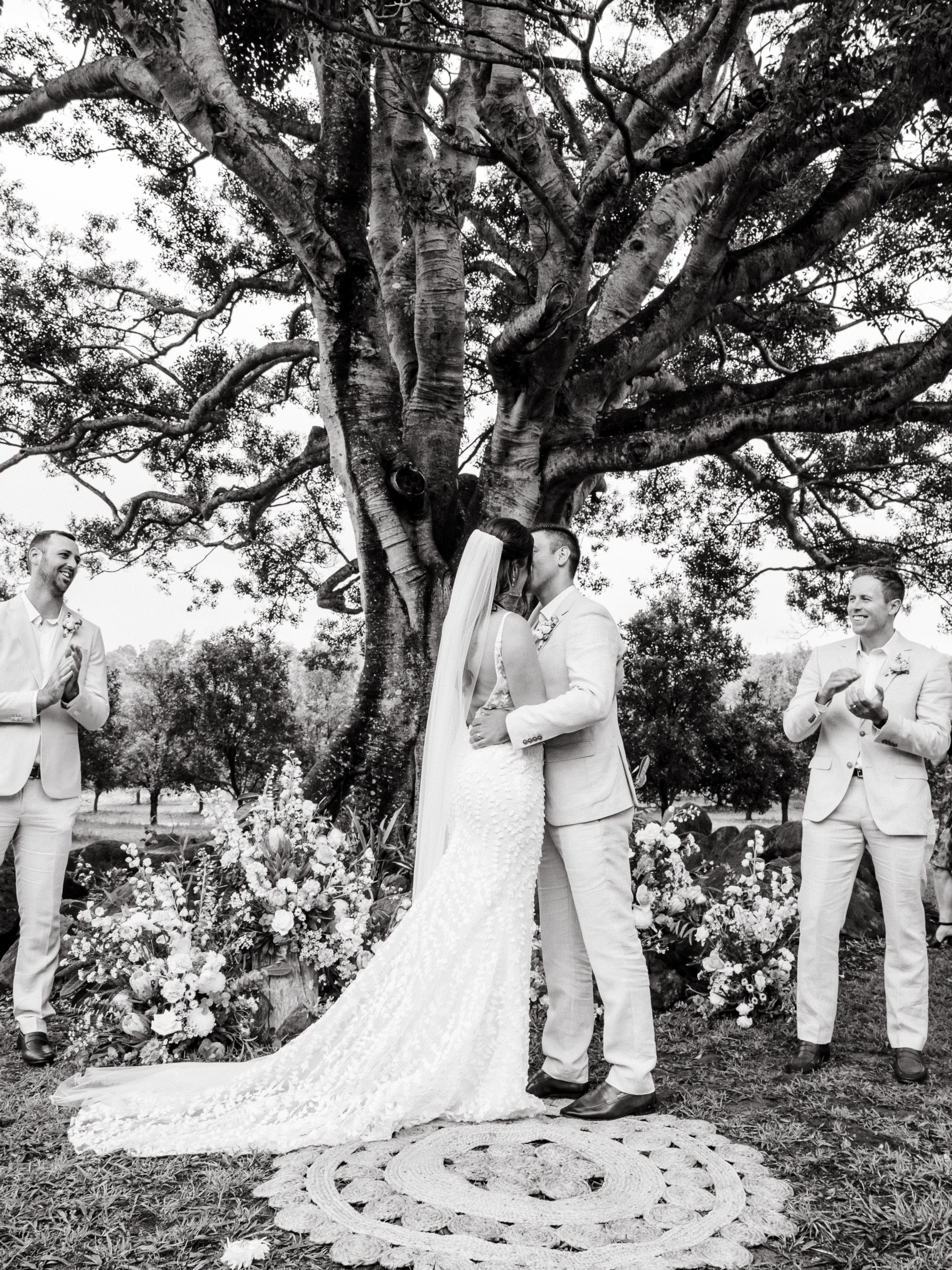 Tides Byron Estate Wedding Byron Bay Sean Reefman Photography first kiss.jpg