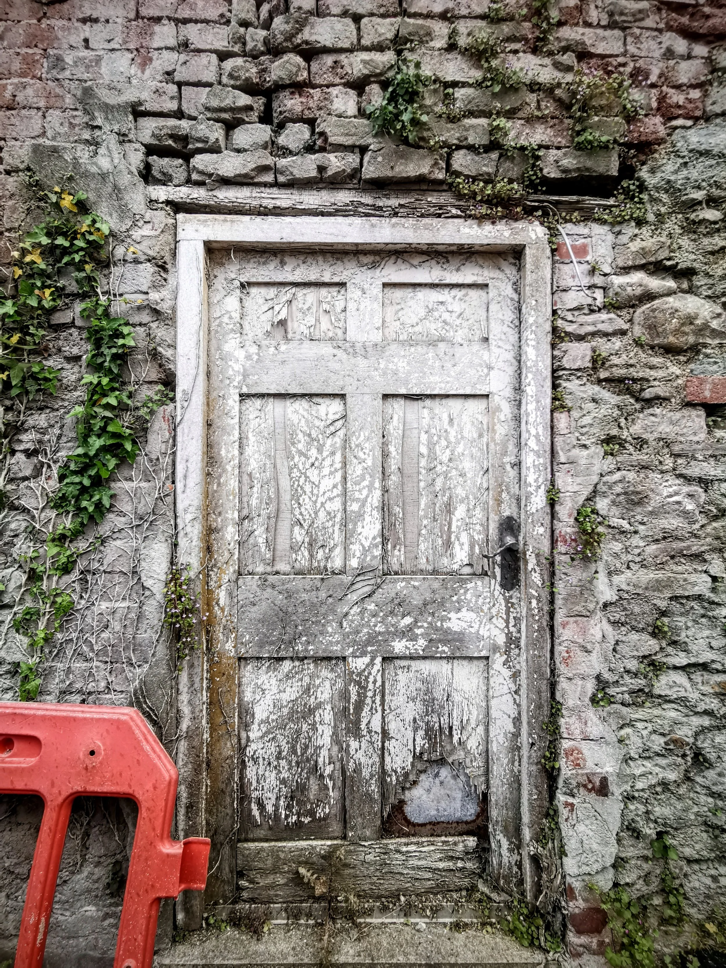 Abandoned door in Usk, Monmouthshire