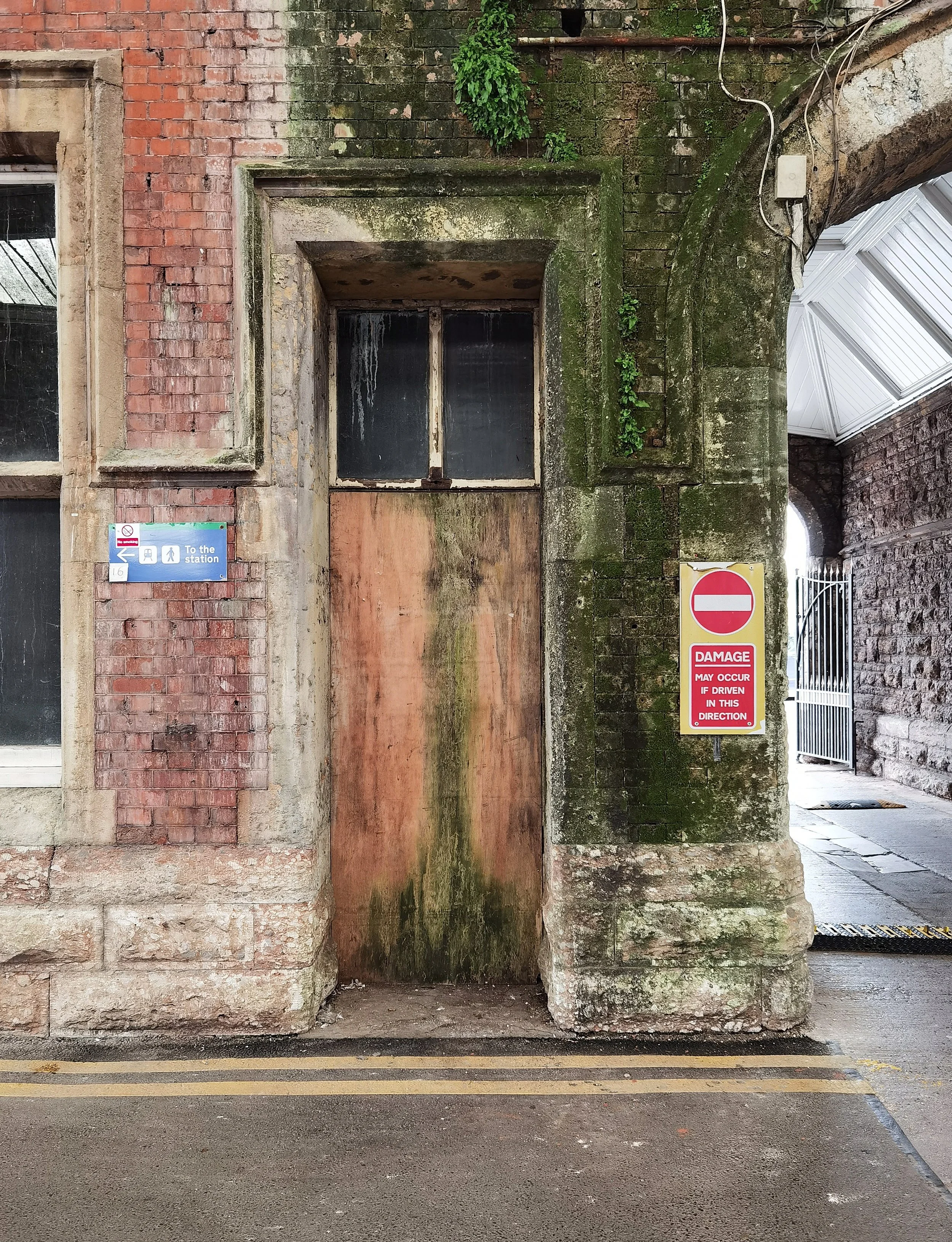 One of the old doors that served Brunel's engine shed at Temple Meads Station