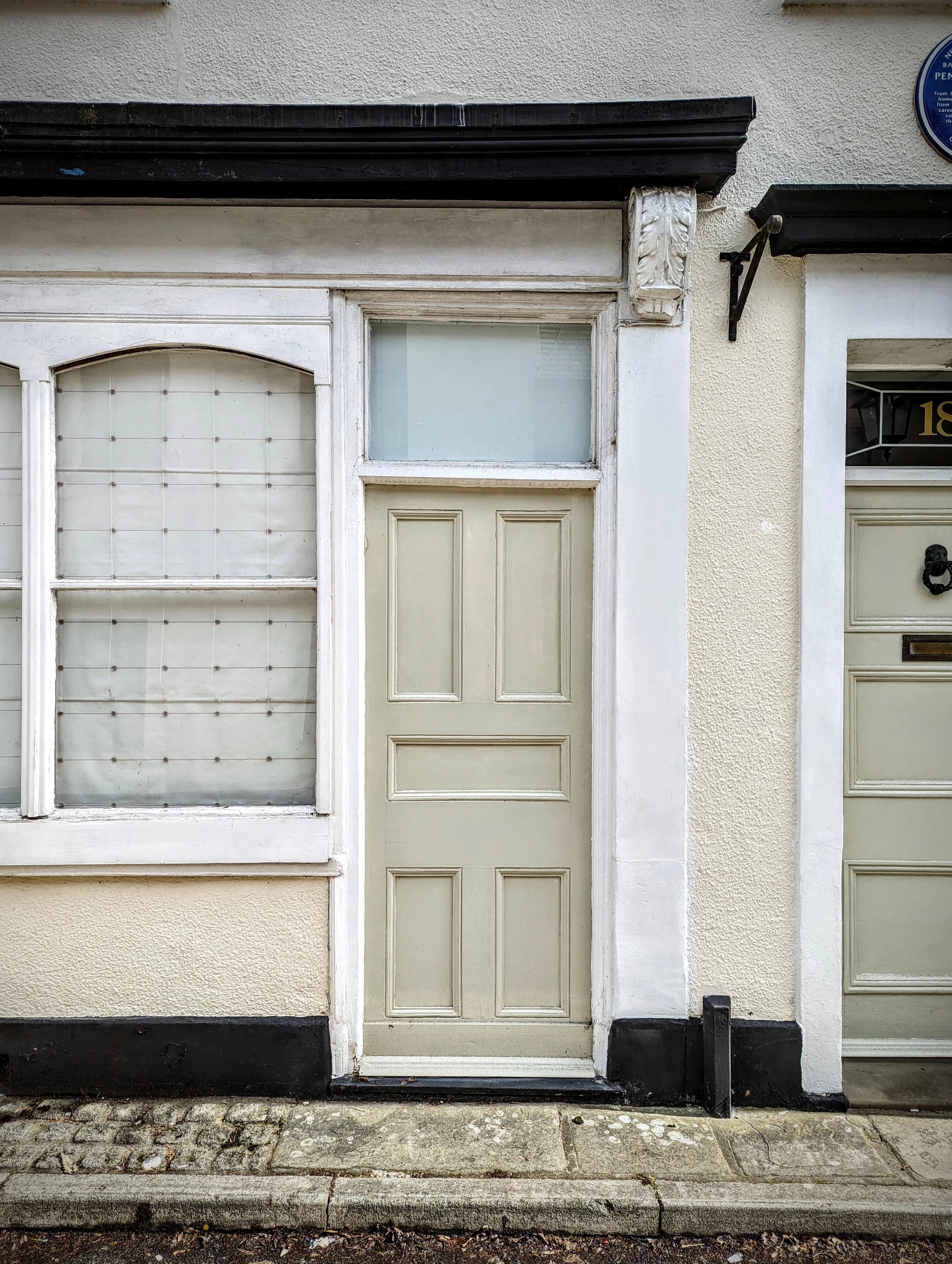 Looks like an old shop front. Carleon, Wales