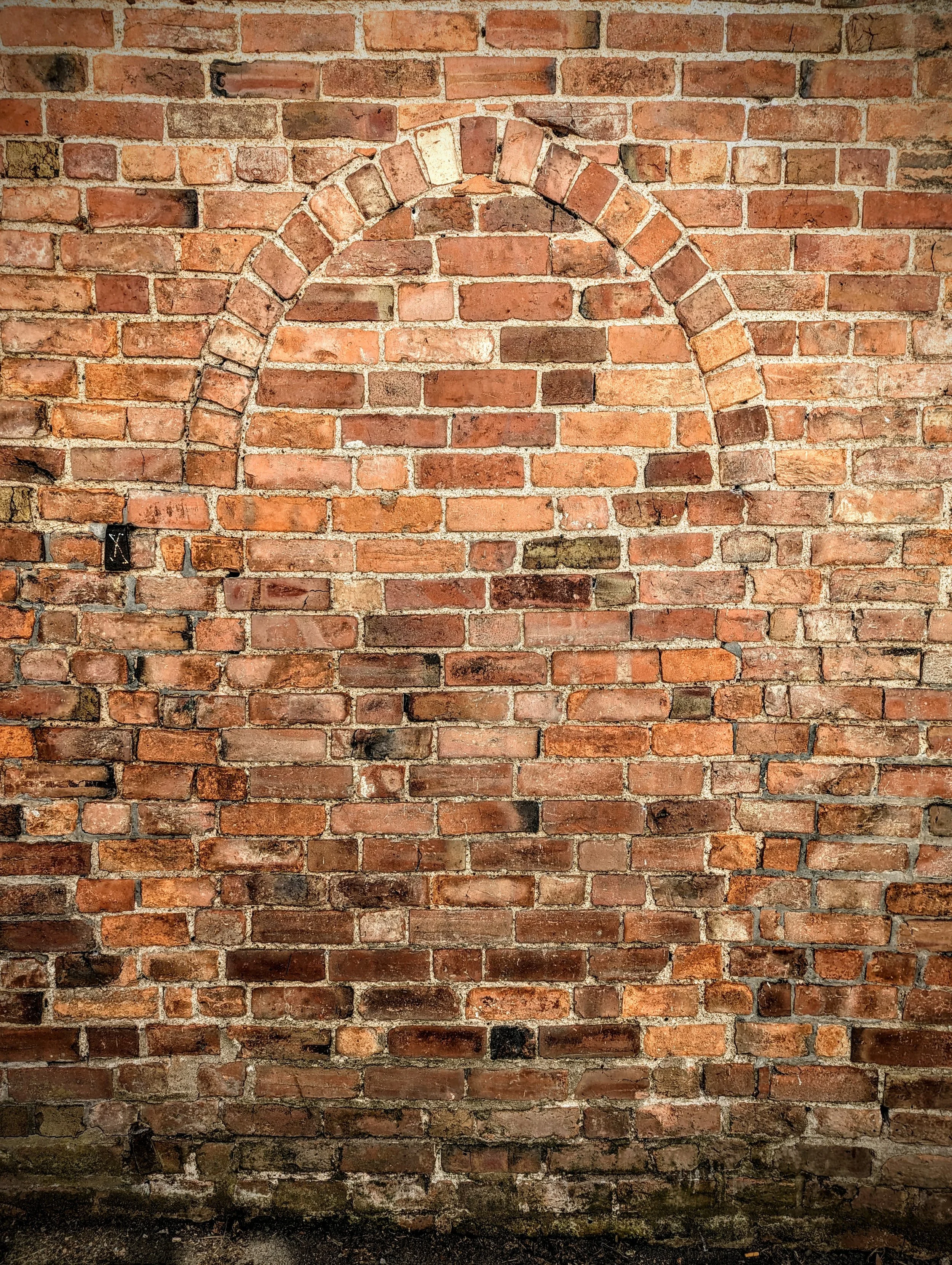A wonderful red brick ghost door found in Upton-on-Severn