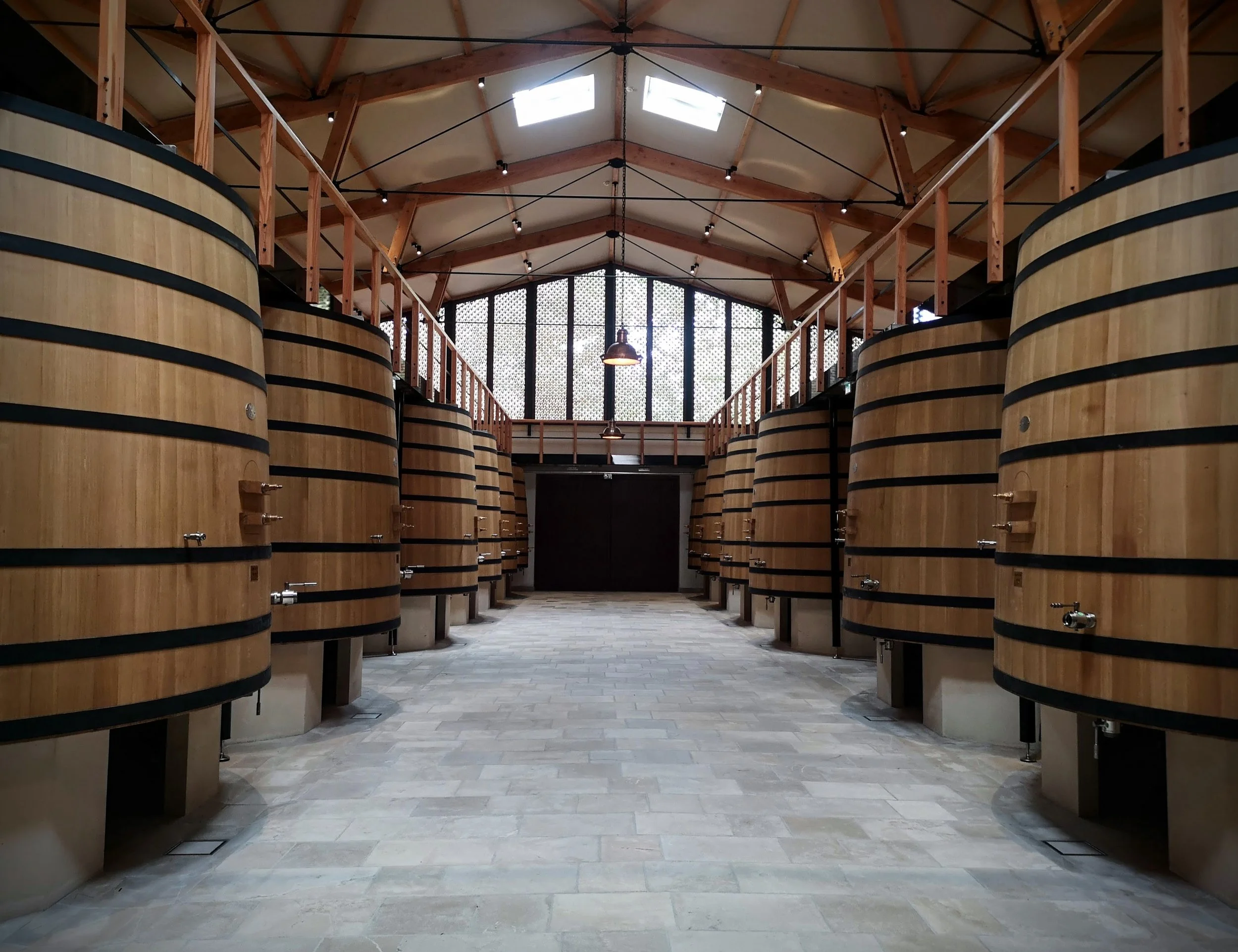 The cave de fermentation at Leovile-Barton st Julien