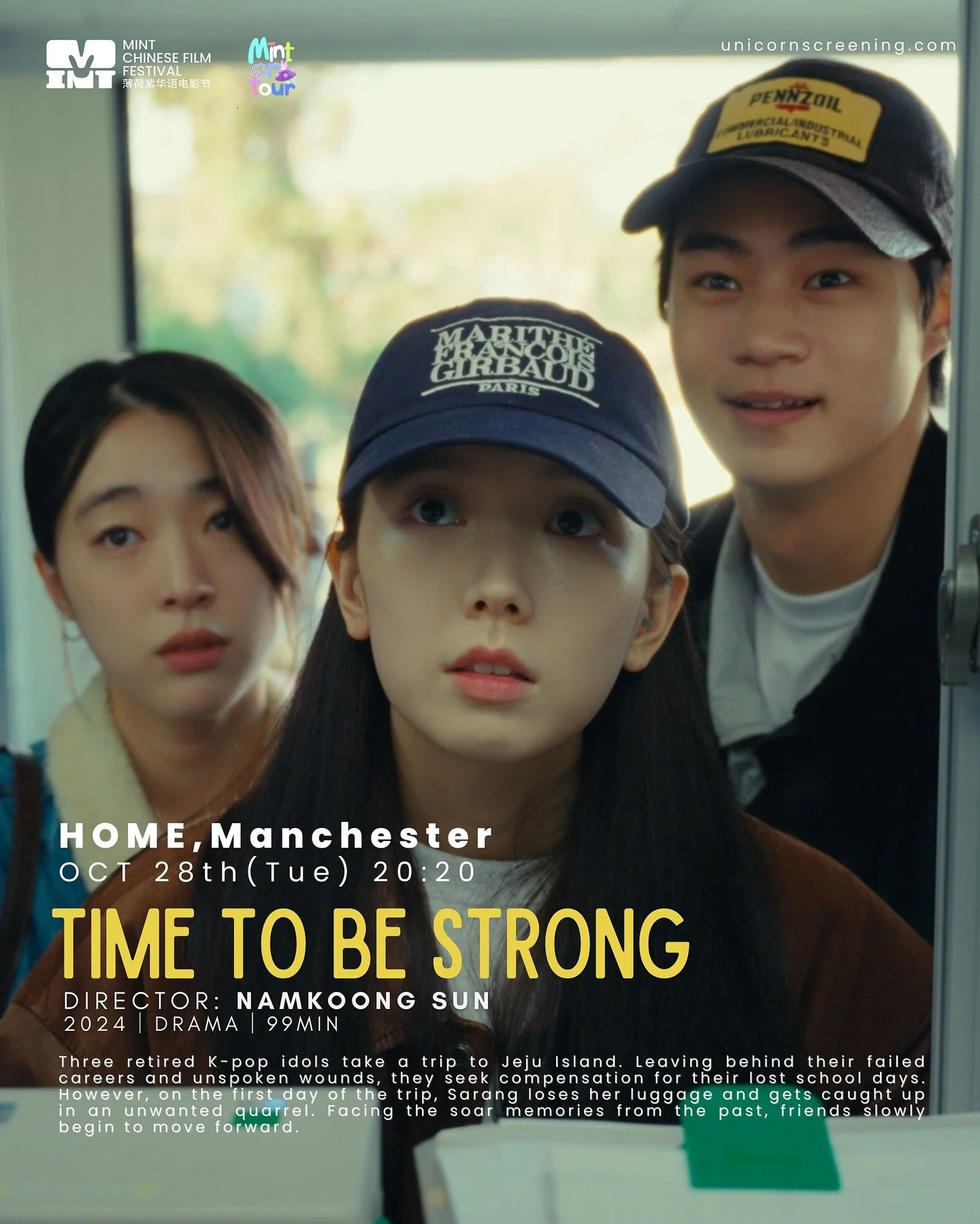 🎬 We&rsquo;re excited to bring a must see South Korean Kpop drama -Time To Be Strong 发力的时候 - directed by Namkoong Sun @namkoongsun , to Manchester on Oct 28th during MINT On Tour 2025!

After winning the Grand Prize, Best Actor Award, and Watcha&rsq