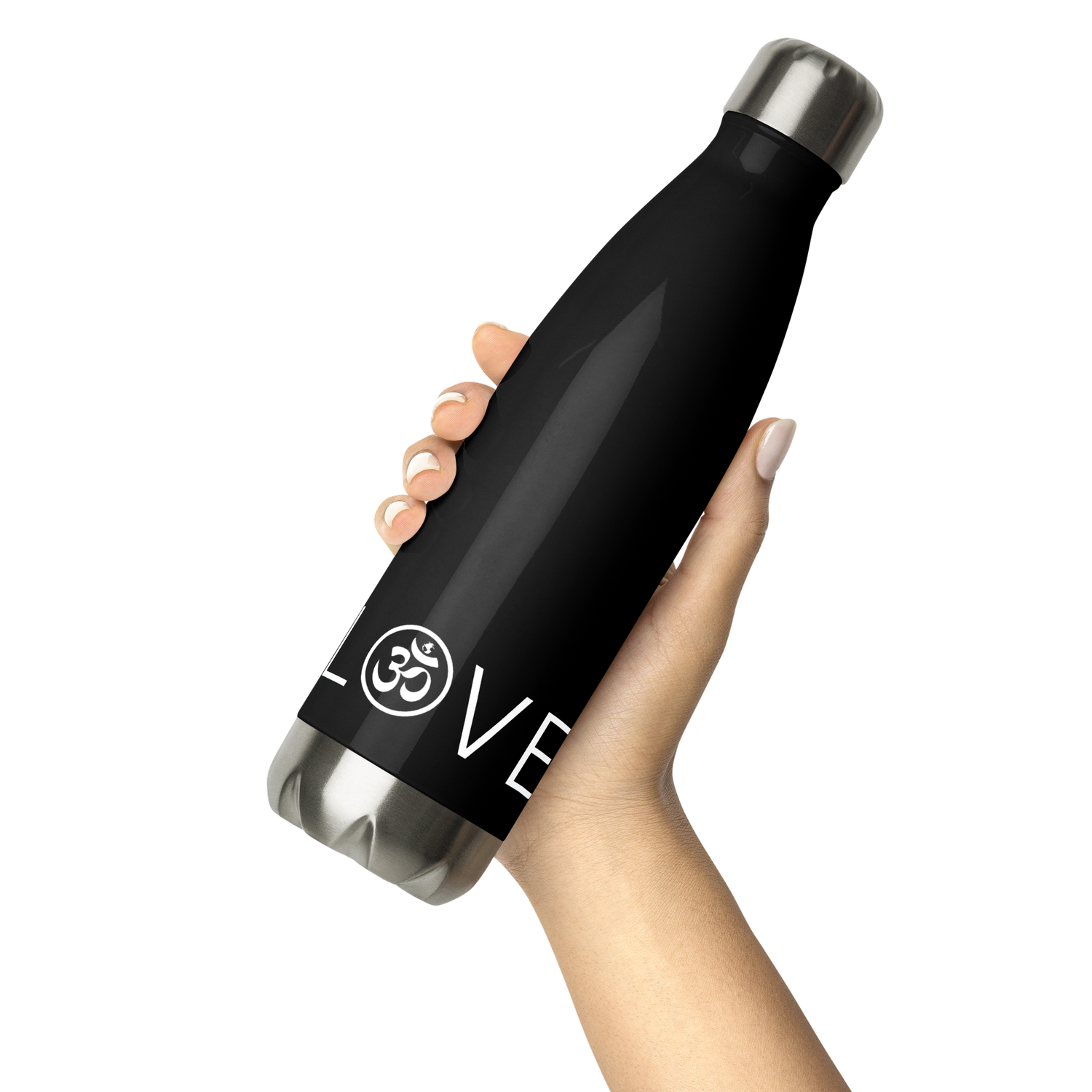 Orca Heart Stainless Steel Water Bottle With Straw, 20oz 