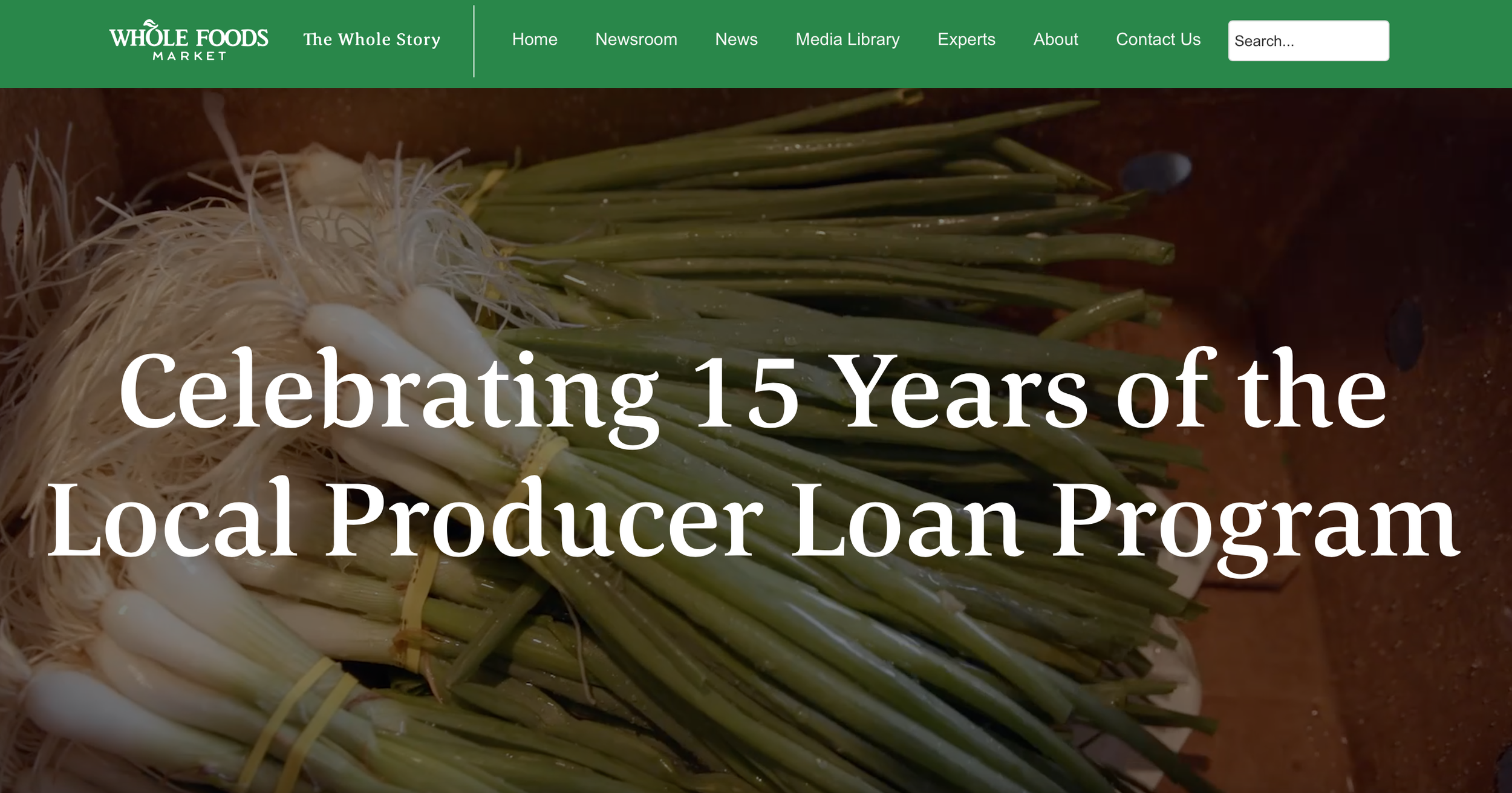 We Love Local (blog intro for Whole Foods Market)