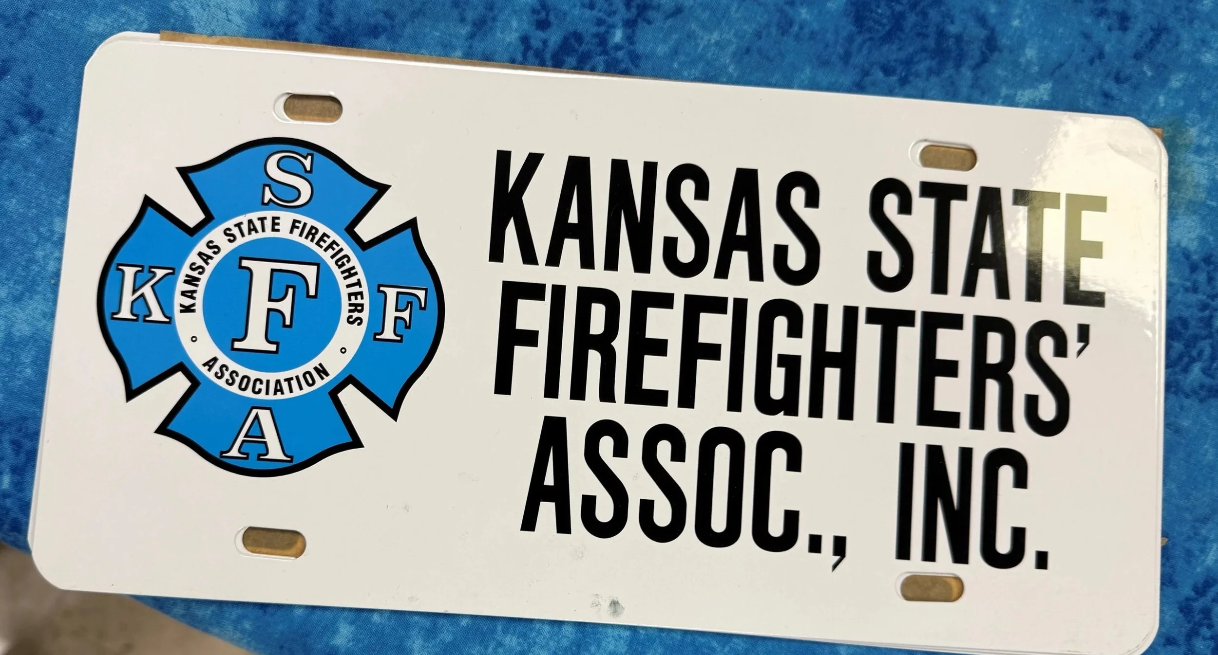 KSFFA - White License Plate