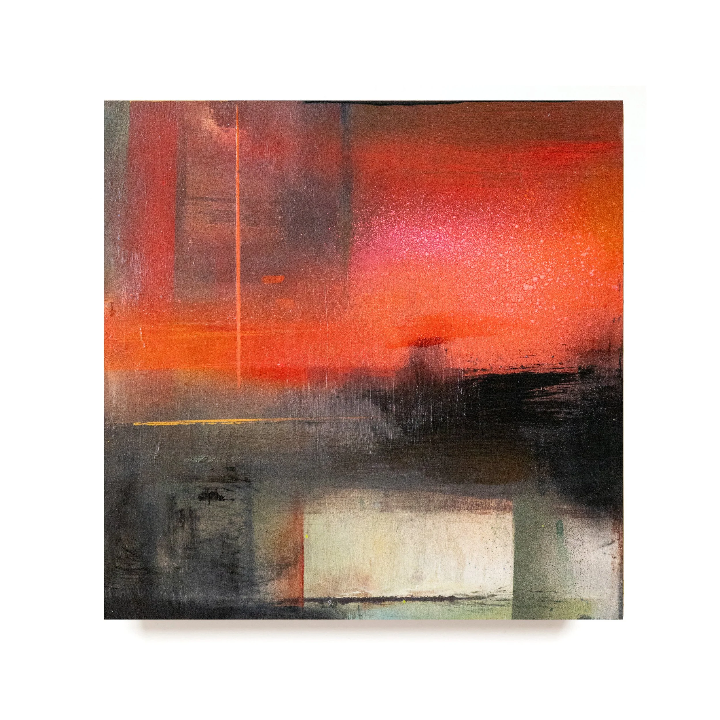 'Courage.'

30 × 30 cm 

 - Oil, acrylic and enamel on wooden panel 