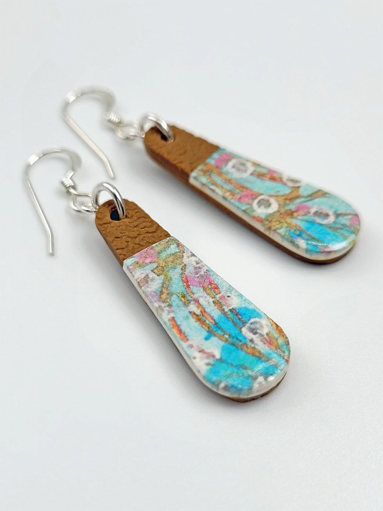 Sprig Ginger Teardrop Earrings