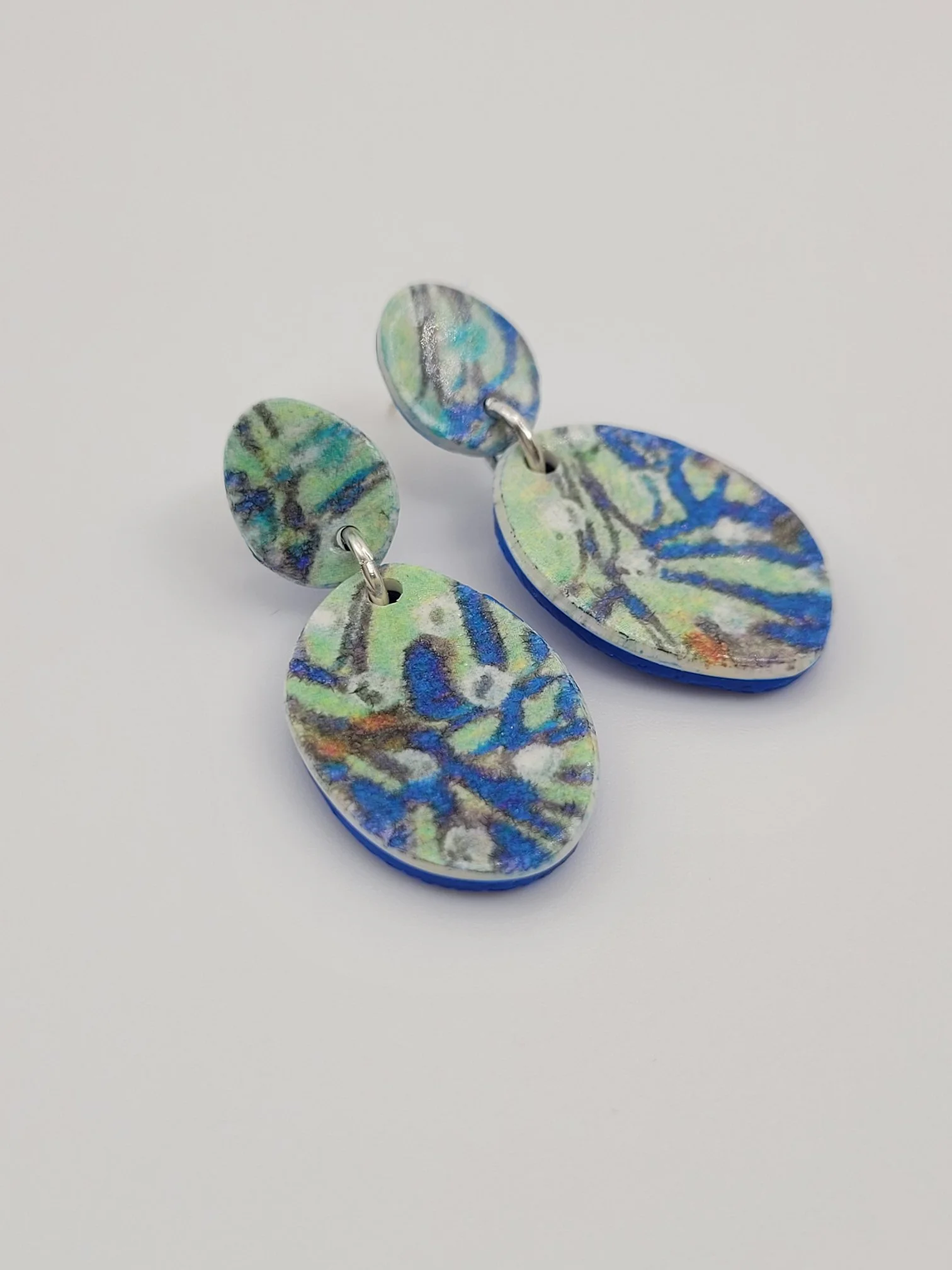 Sprig Blue Duo Earrings
