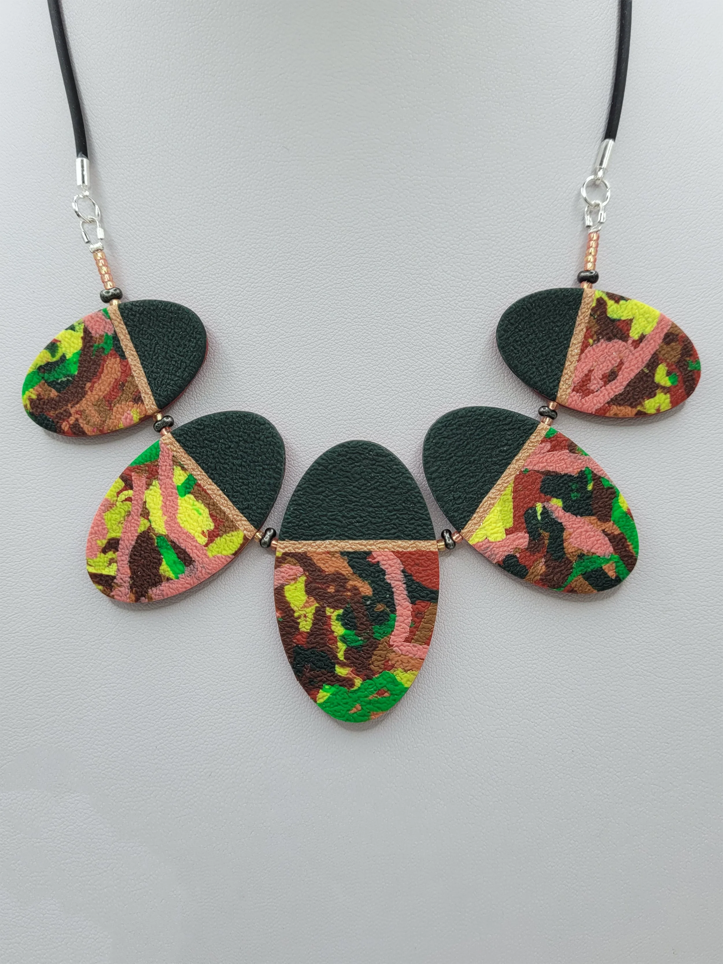 Terracotta Ticker Tape Necklace