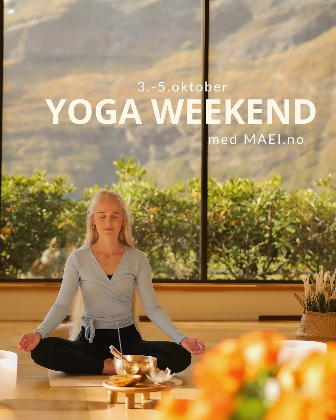 Ny yoga weekend p&aring; Hotel Ullensvang 💛
3.-5. oktober m&oslash;tes vi for &aring; sjekke inn og puste ut. Det blir ulike typer yoga, tilpasset forskjellige niv&aring;. Rolige timer som passer for alle og aktive timer delt opp i to alternativ, ny