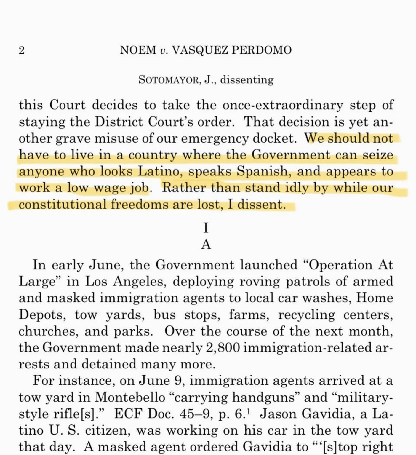 So proud of Puerto Rican Supreme Court Justice #soniasotomayor mincing no words in her dissent of this case, while other justices flagrantly piss on the very things they are paid to protect. 

I just wonder how they&rsquo;re being paid. Because this 