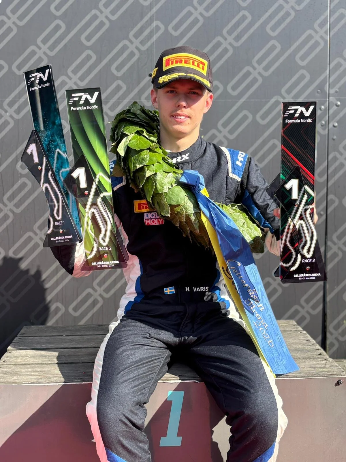 Hampus Varis vinnare i 3 race av 3 möjliga i Gelleråsloppet 2026 på Gelleråsen Arena i Karlskoga