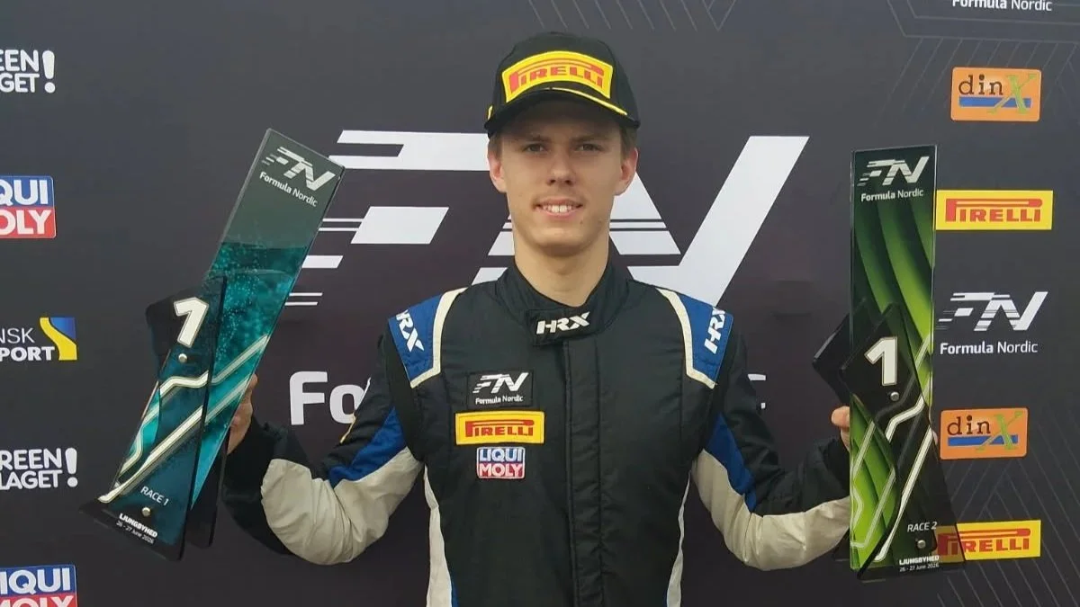 Hampus Varis imponerade i Formula Nordic på Ljungbyhed – pole, två segrar och utökad ledning i junior-SM