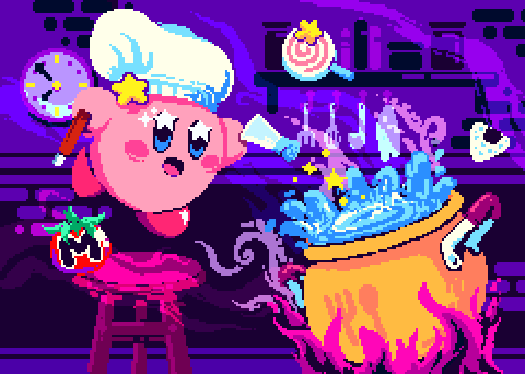 Kirb Cooking.png