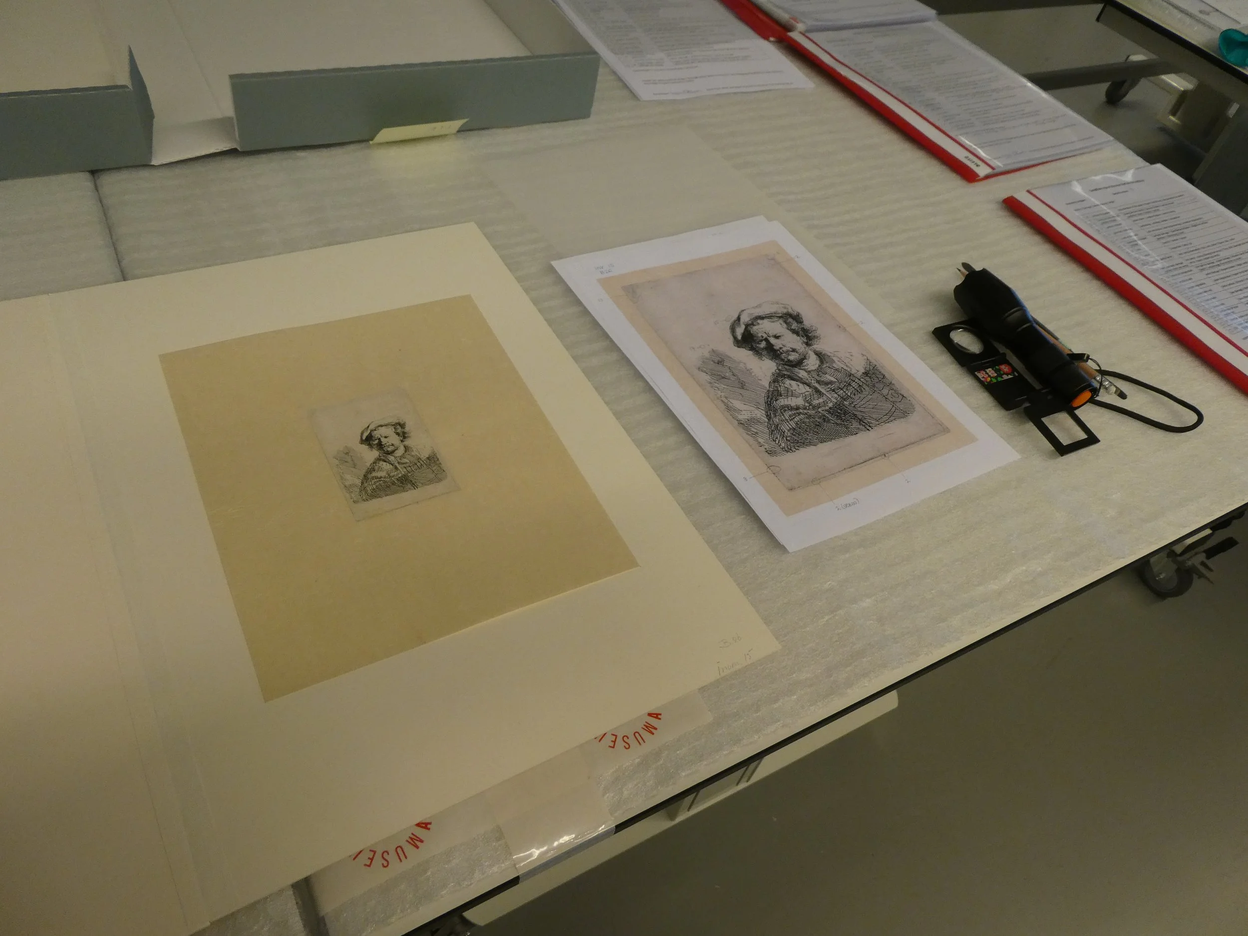 Conditierapportage van Rembrandt prenten in samenwerking met Anne Roos | Museum Rembrandthuis