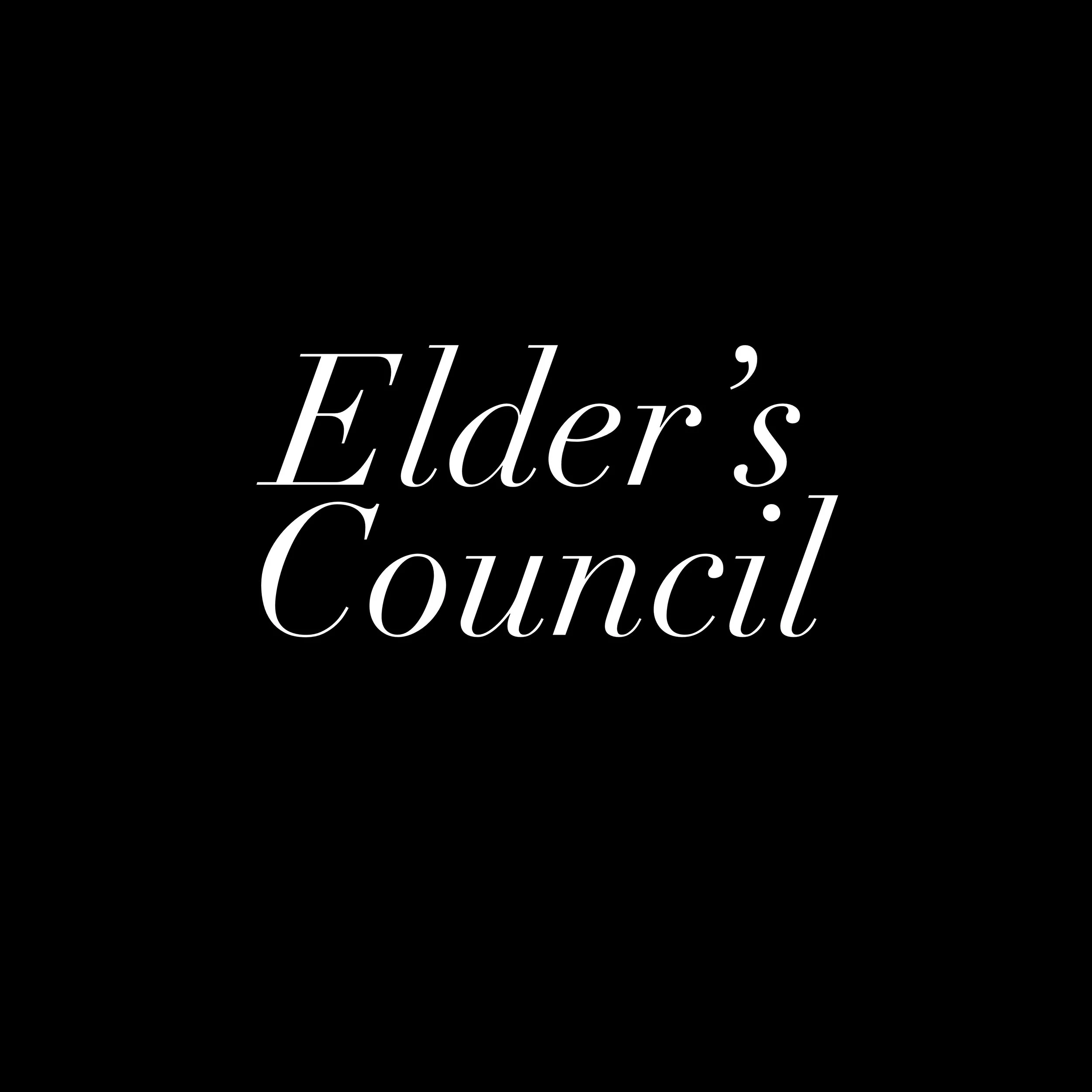 OCTOBER Elder's Council